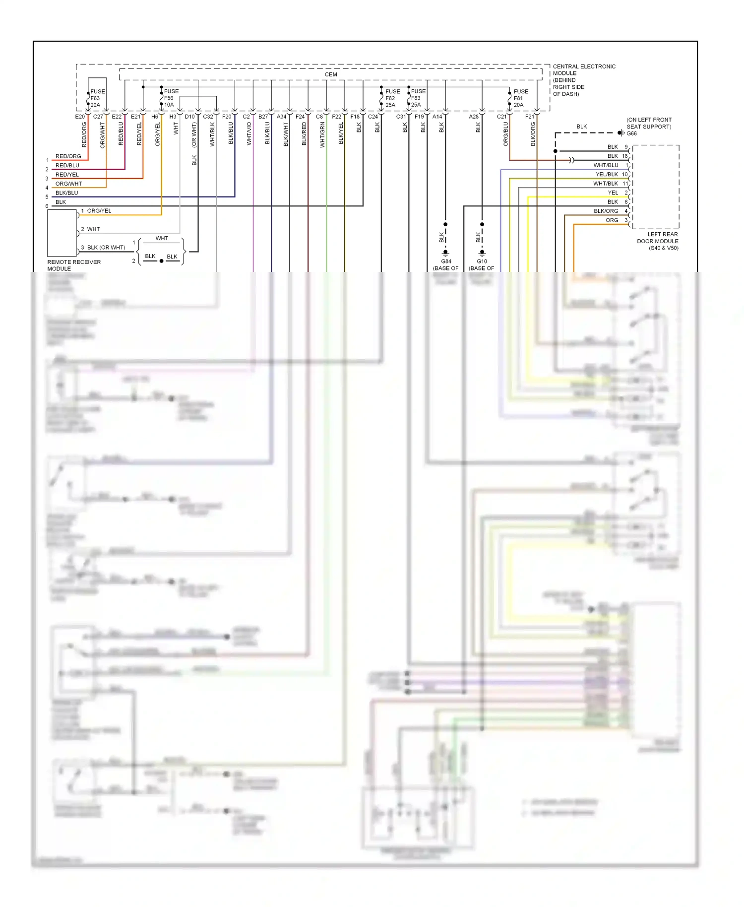 Volvo S40 II facelift (2007-2012) computer data lines system wiring diagram  (31 of 42)