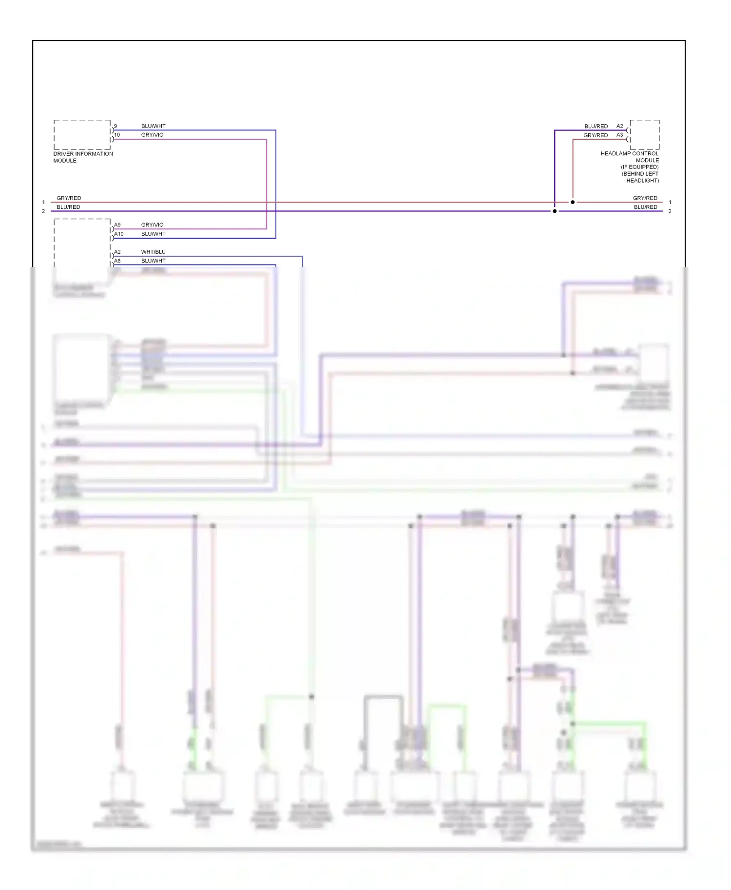 Volvo S40 II facelift (2007-2012) driver information module wiring diagram  (1 of 6)