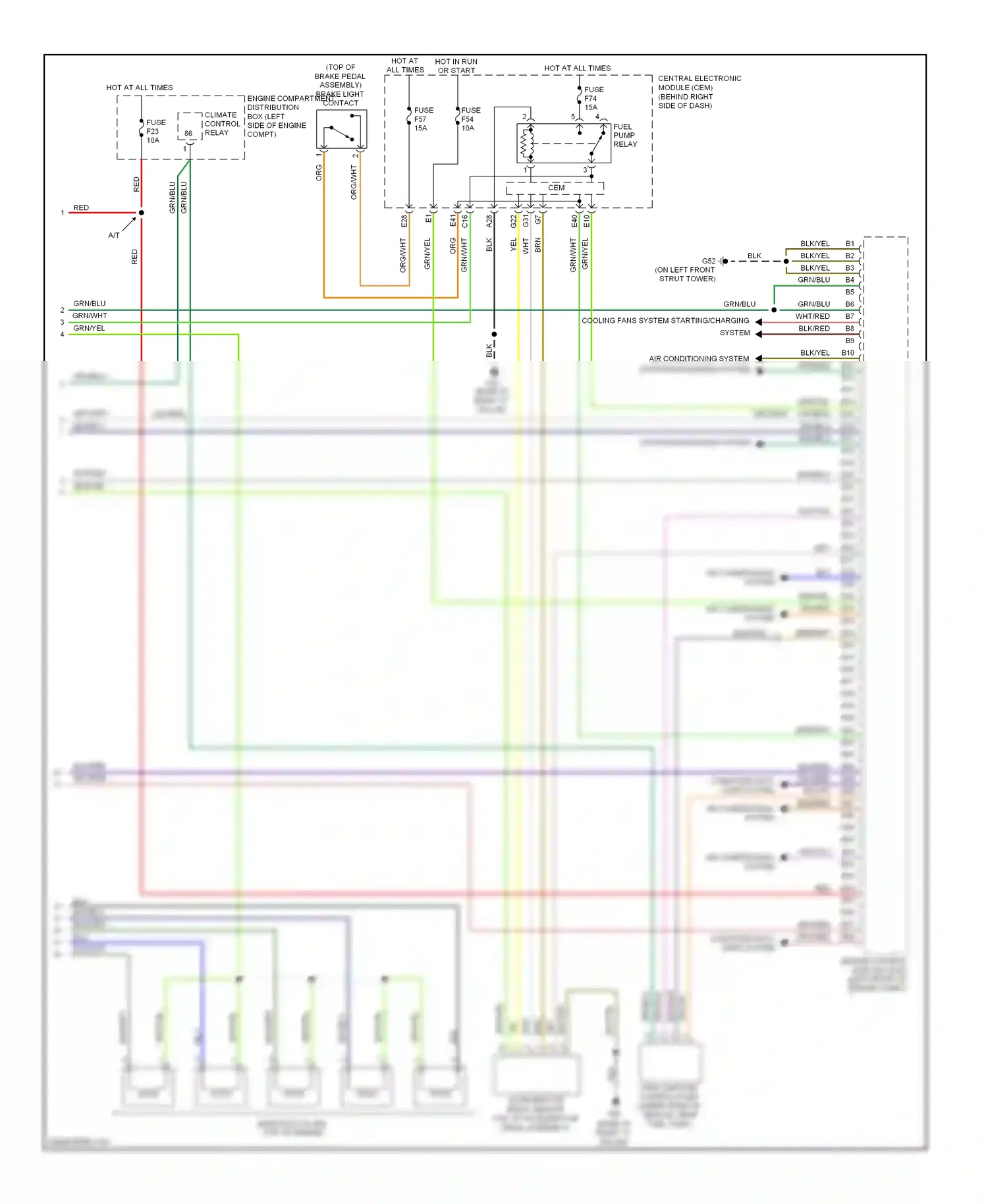 Volvo S40 II facelift (2007-2012) engine control module (ecm) (left front of engine compt) wiring diagram  (8 of 13)