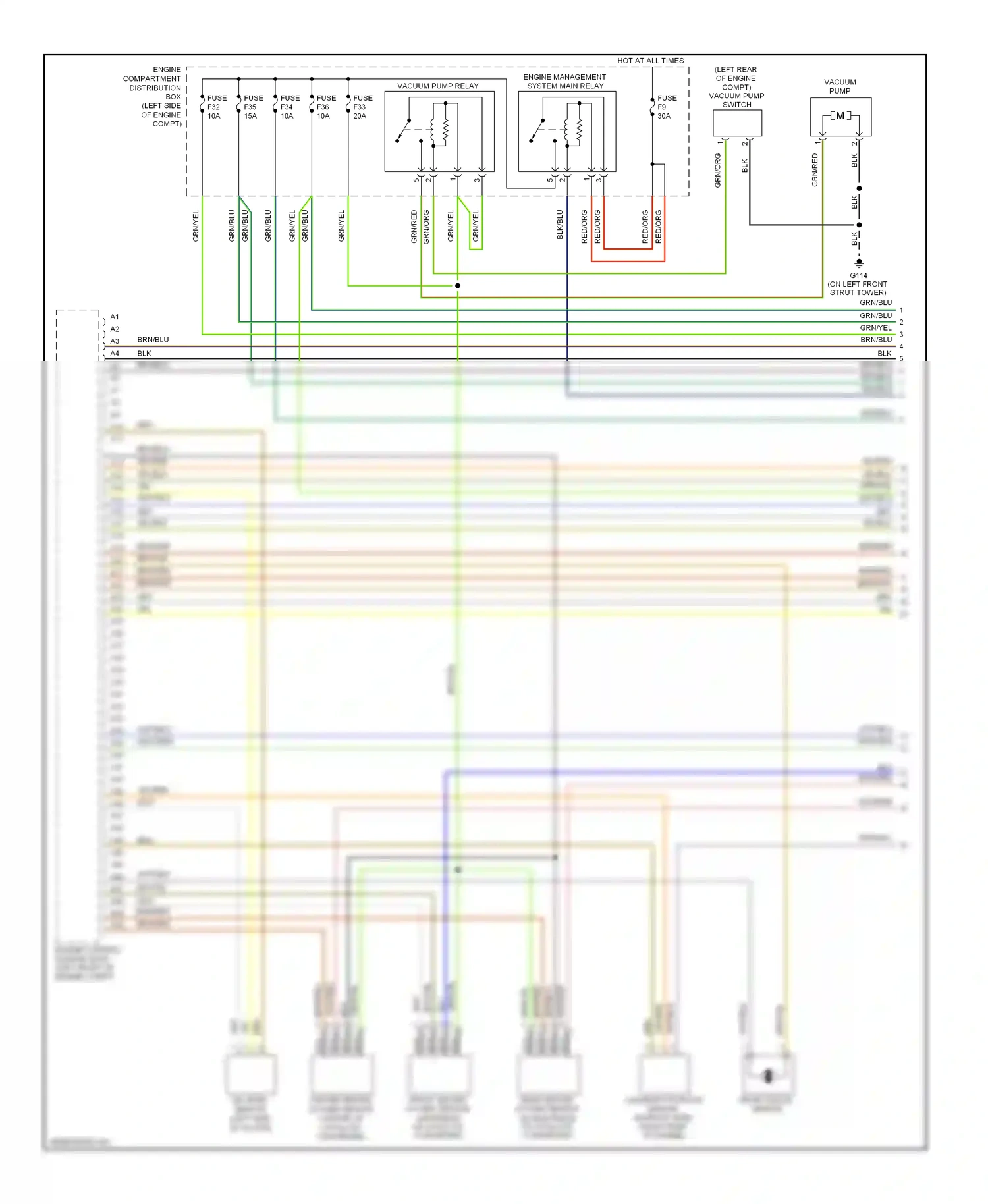 Volvo S40 II facelift (2007-2012) front knock sensor wiring diagram  (1 of 1)