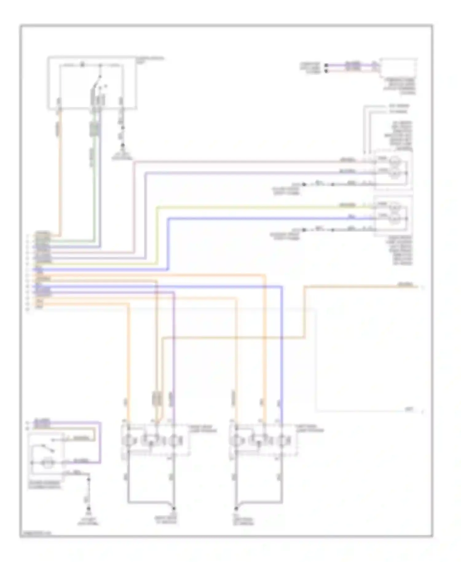 S40 Volvo II (2004-2007): Exterior lamps circuit (2 of 3)