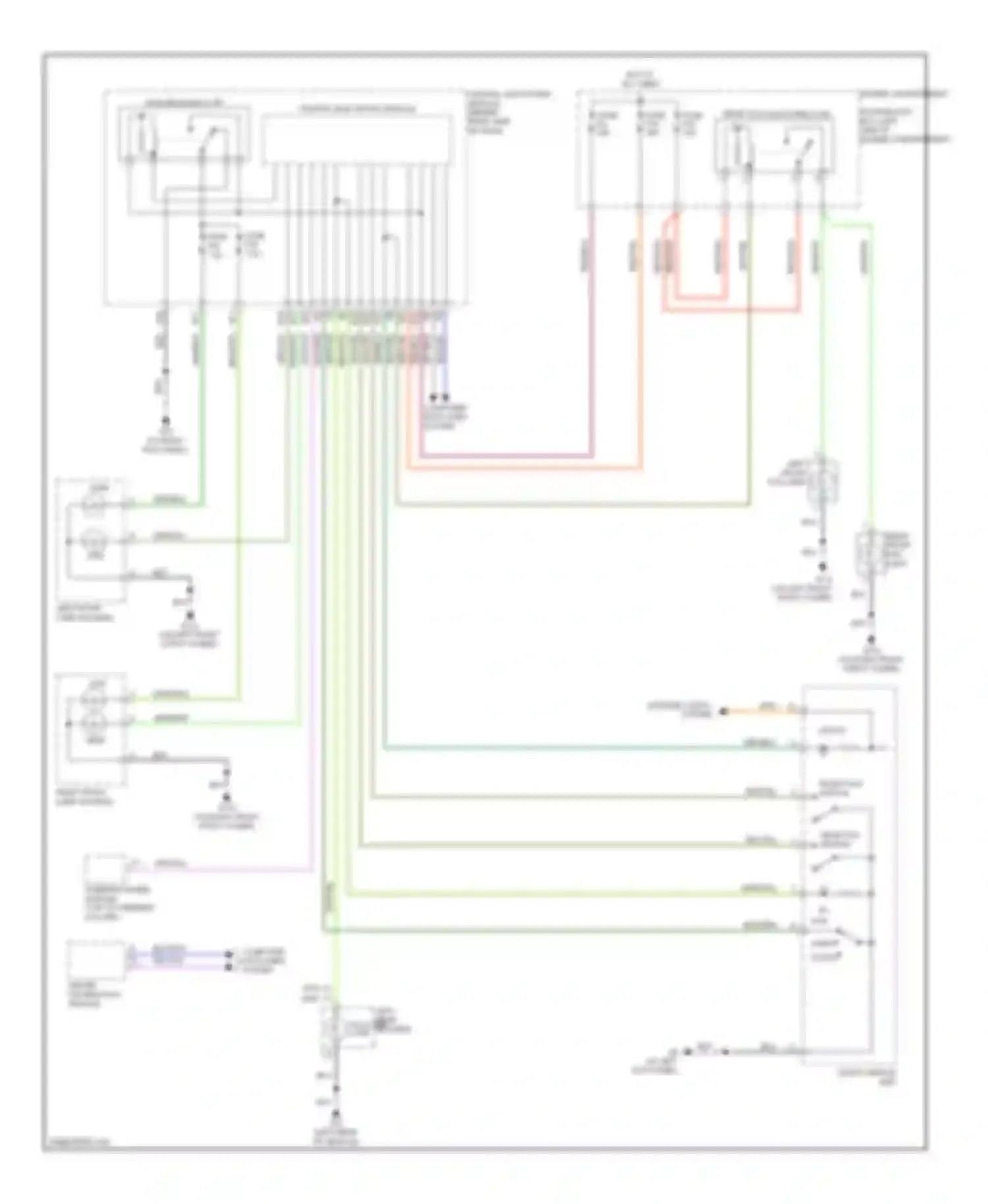 S40 Volvo II (2004-2007): Headlamps circuit, without xenon lamps