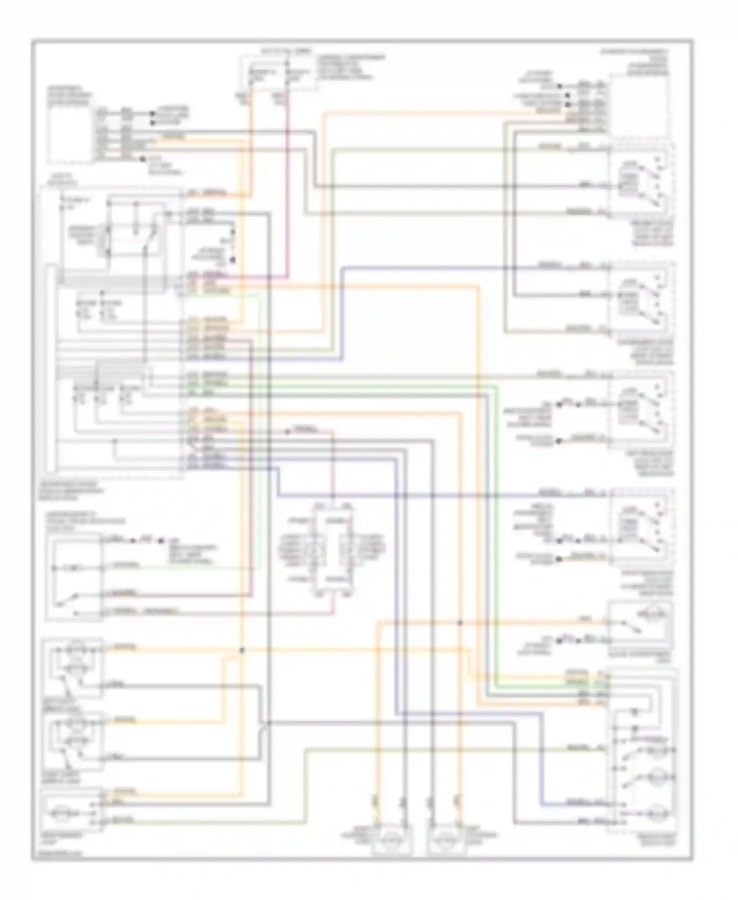 S40 Volvo II (2004-2007): Courtesy lamps circuit