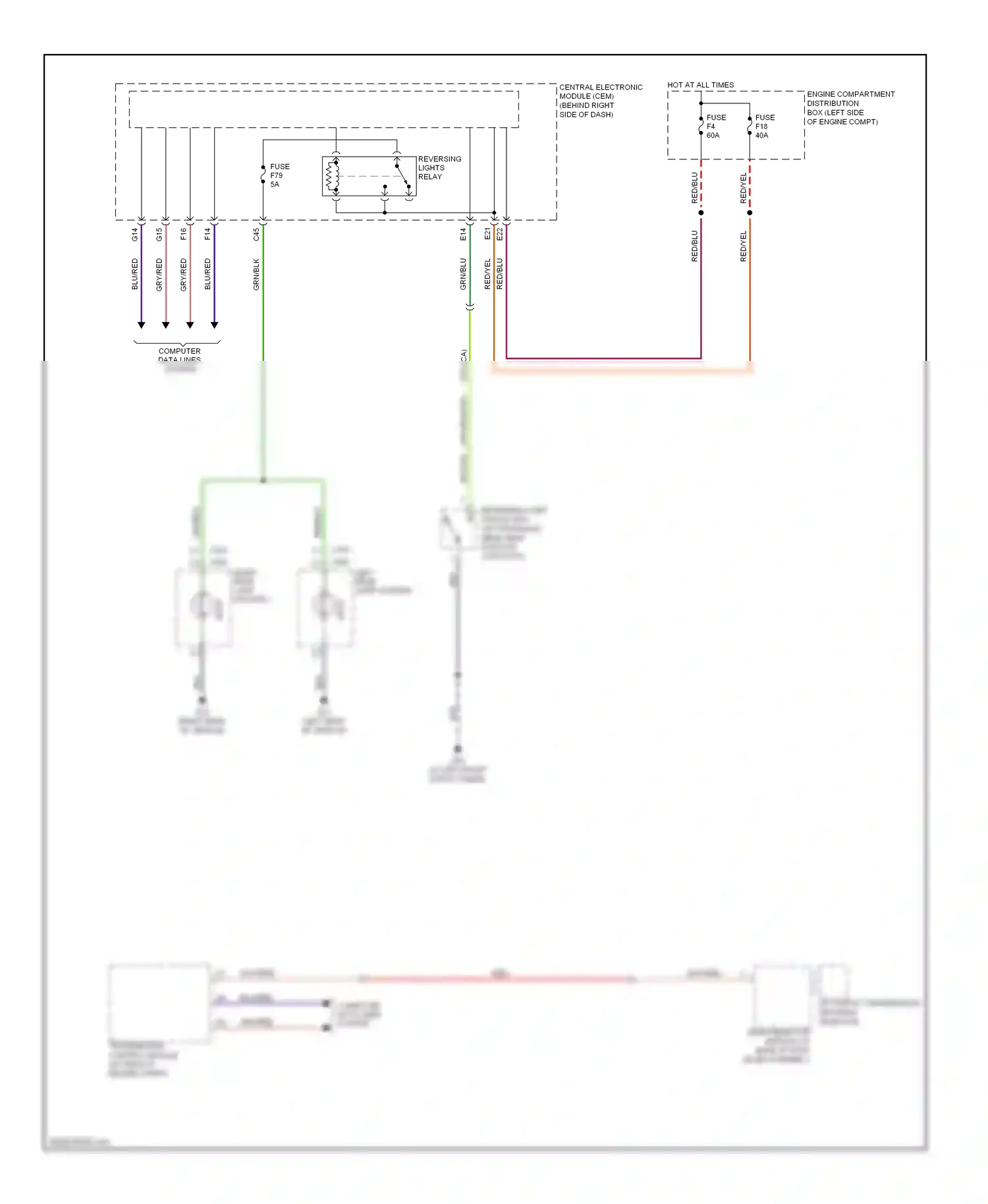 Volvo S40 II (2004-2007) computer data lines system wiring diagram  (11 of 31)