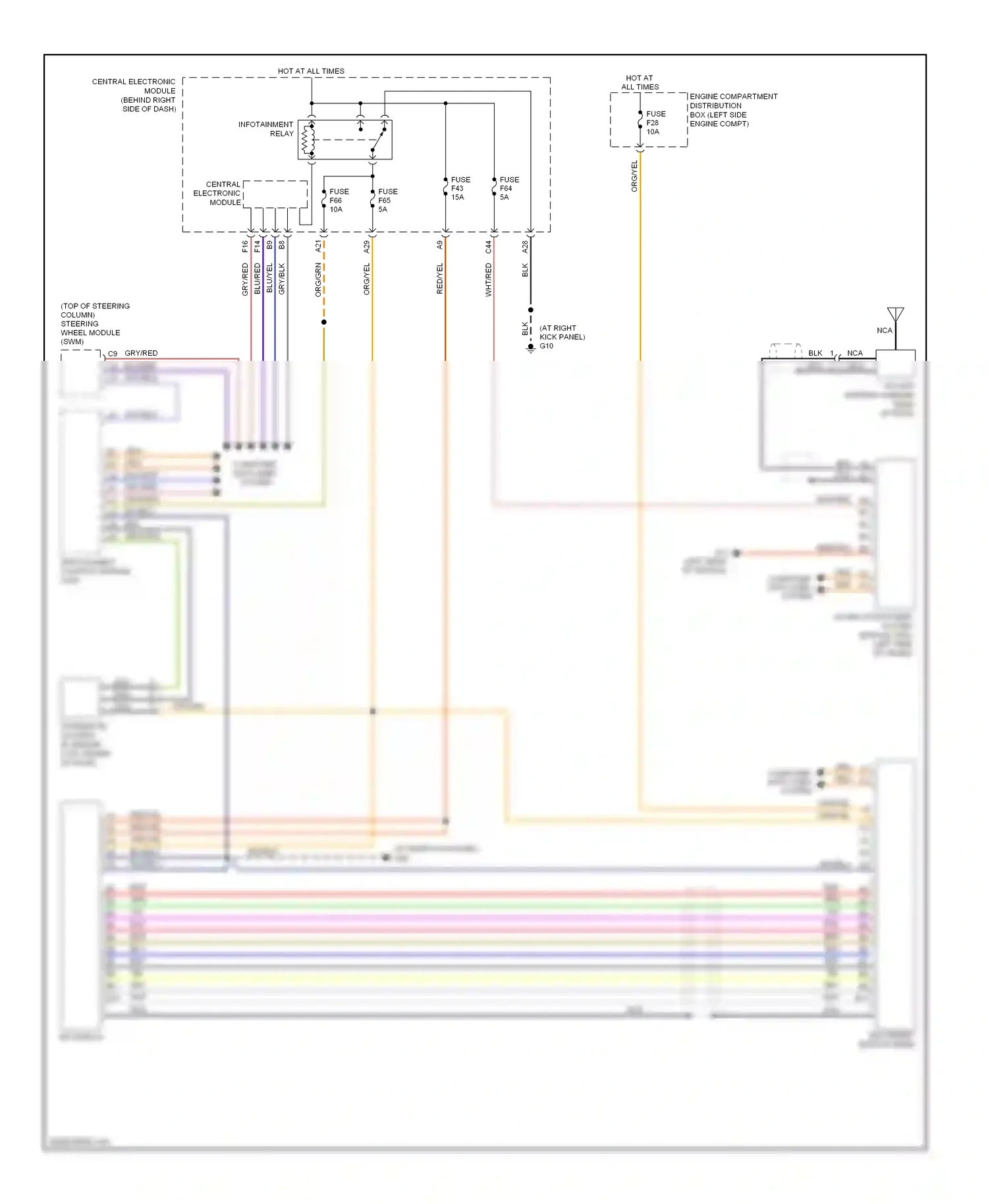 Volvo S40 II (2004-2007) computer data lines system wiring diagram  (26 of 31)