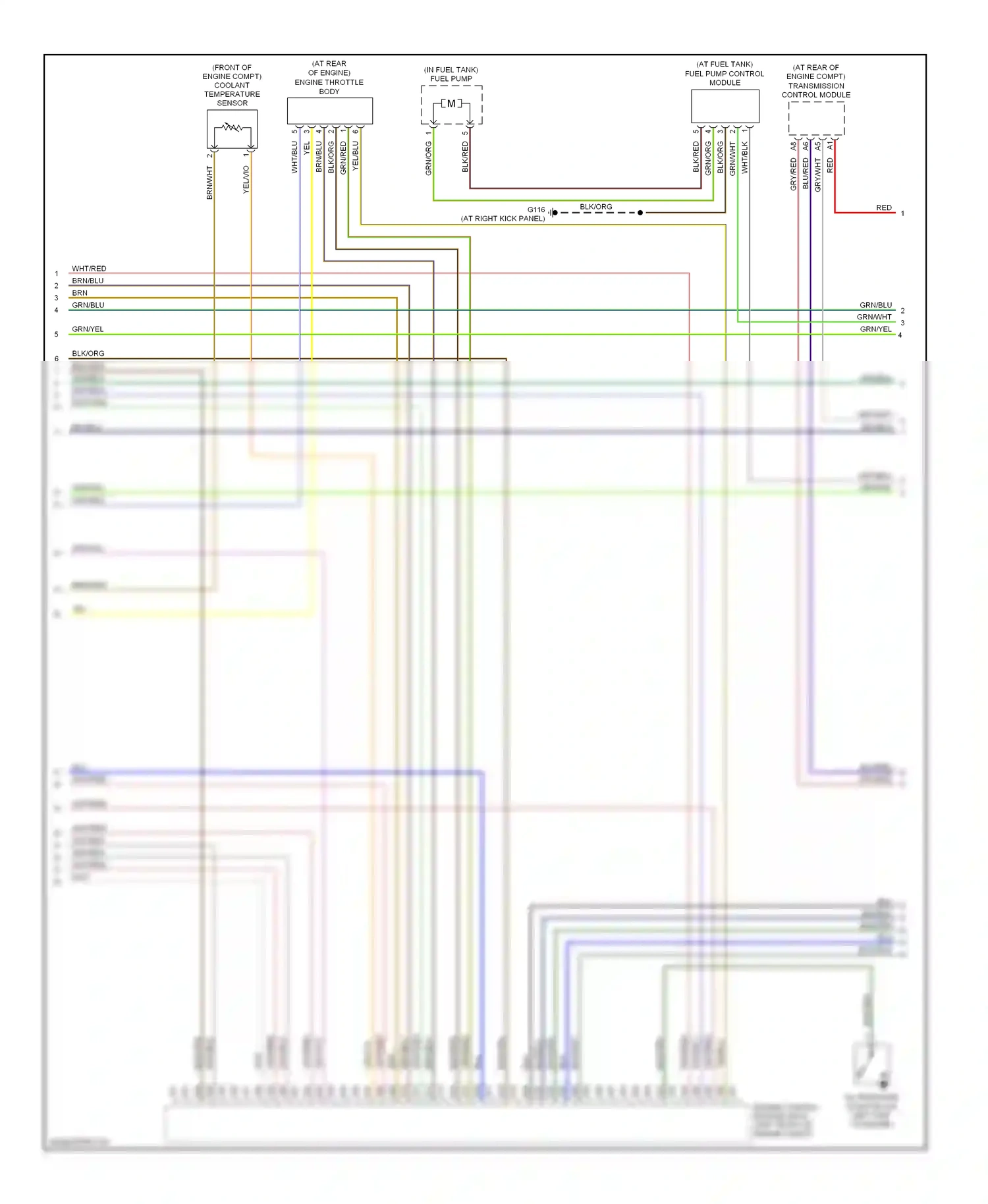 Volvo S40 II (2004-2007) engine control module (ecm) (left front of engine compt) wiring diagram  (7 of 13)