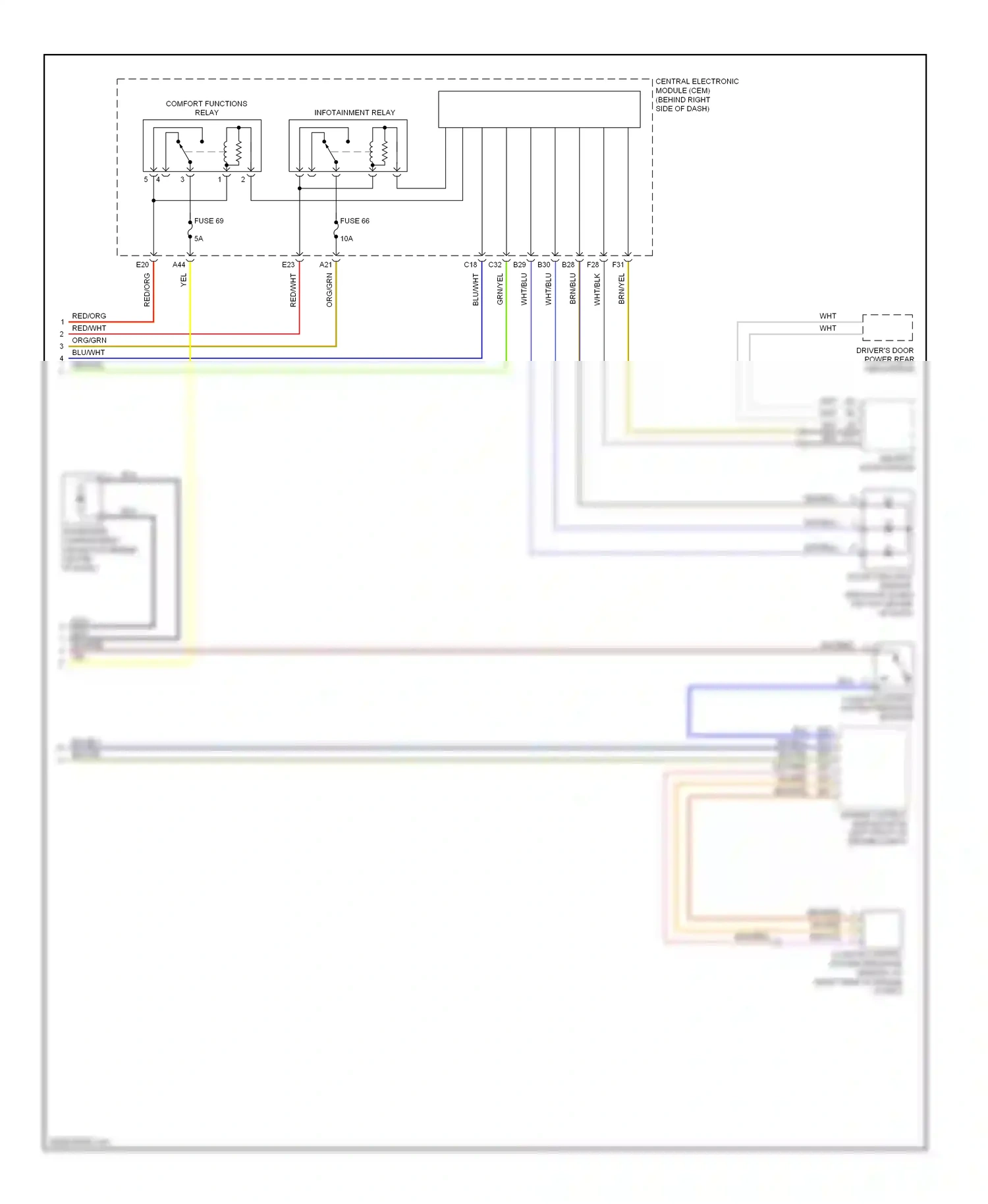 Volvo S40 II (2004-2007) engine control module (ecm) (left front of engine compt) wiring diagram  (1 of 13)