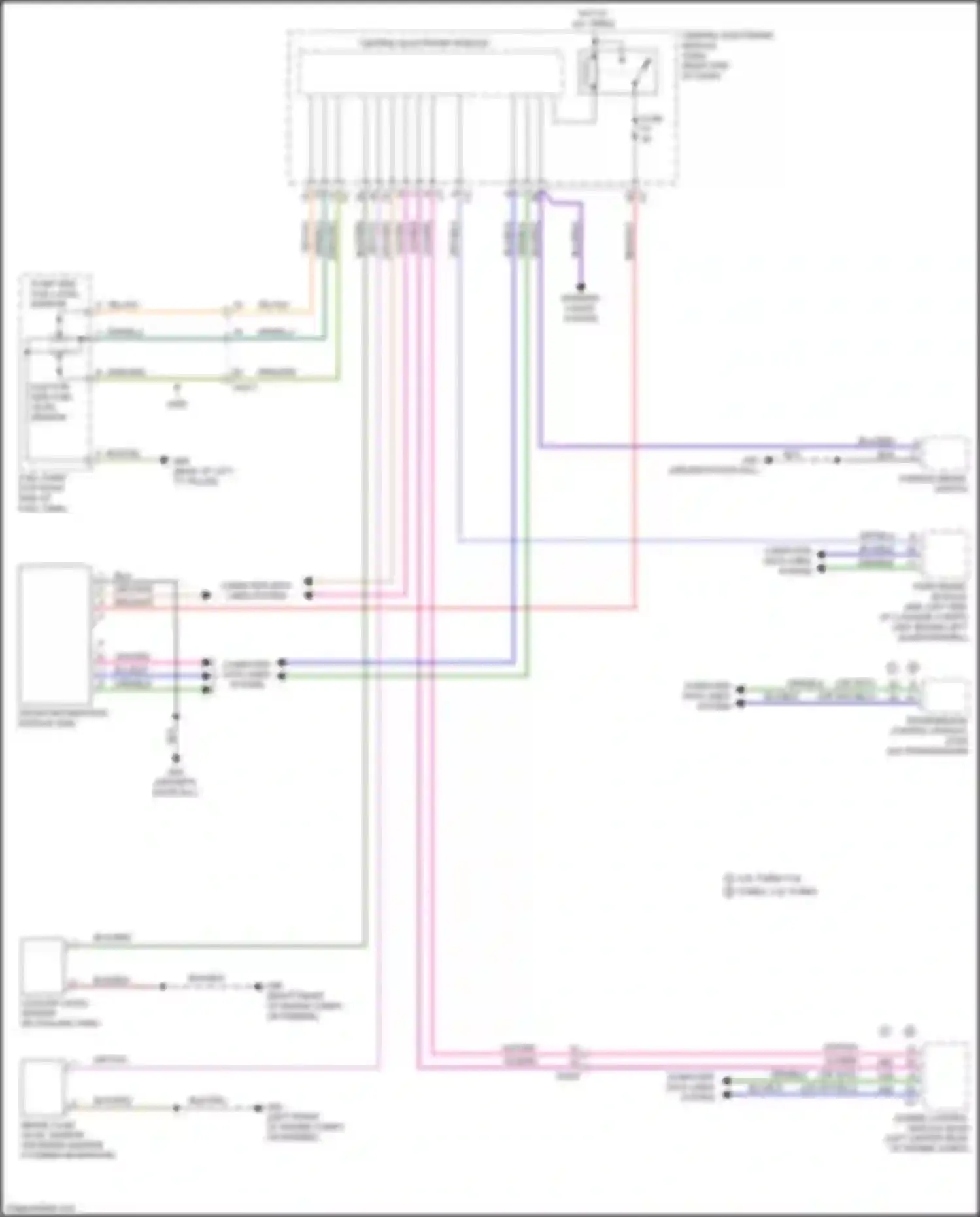 Wiring diagram brake fluid level sensor for Volvo S60 Cross Country I (2015-2018) (1 of 1)
