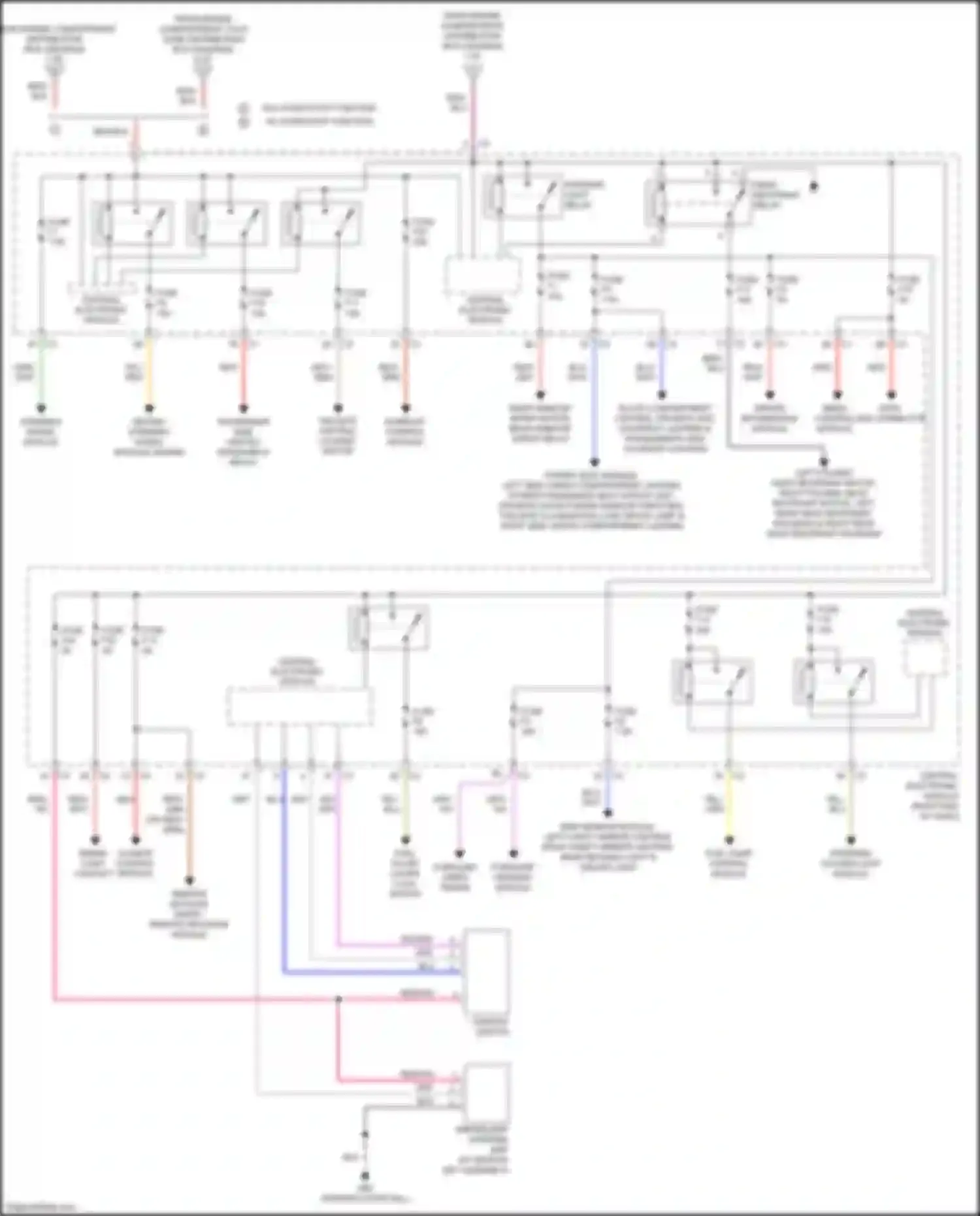 Wiring diagram driver information module for Volvo S60 Cross Country I (2015-2018) (4 of 4)