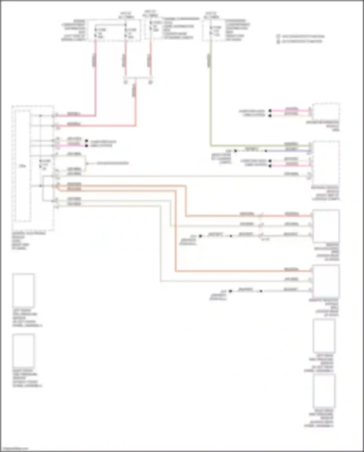 Wiring diagram engine compartment cold zone distribution box for Volvo S60 Cross Country I (2015-2018) (6 of 6)