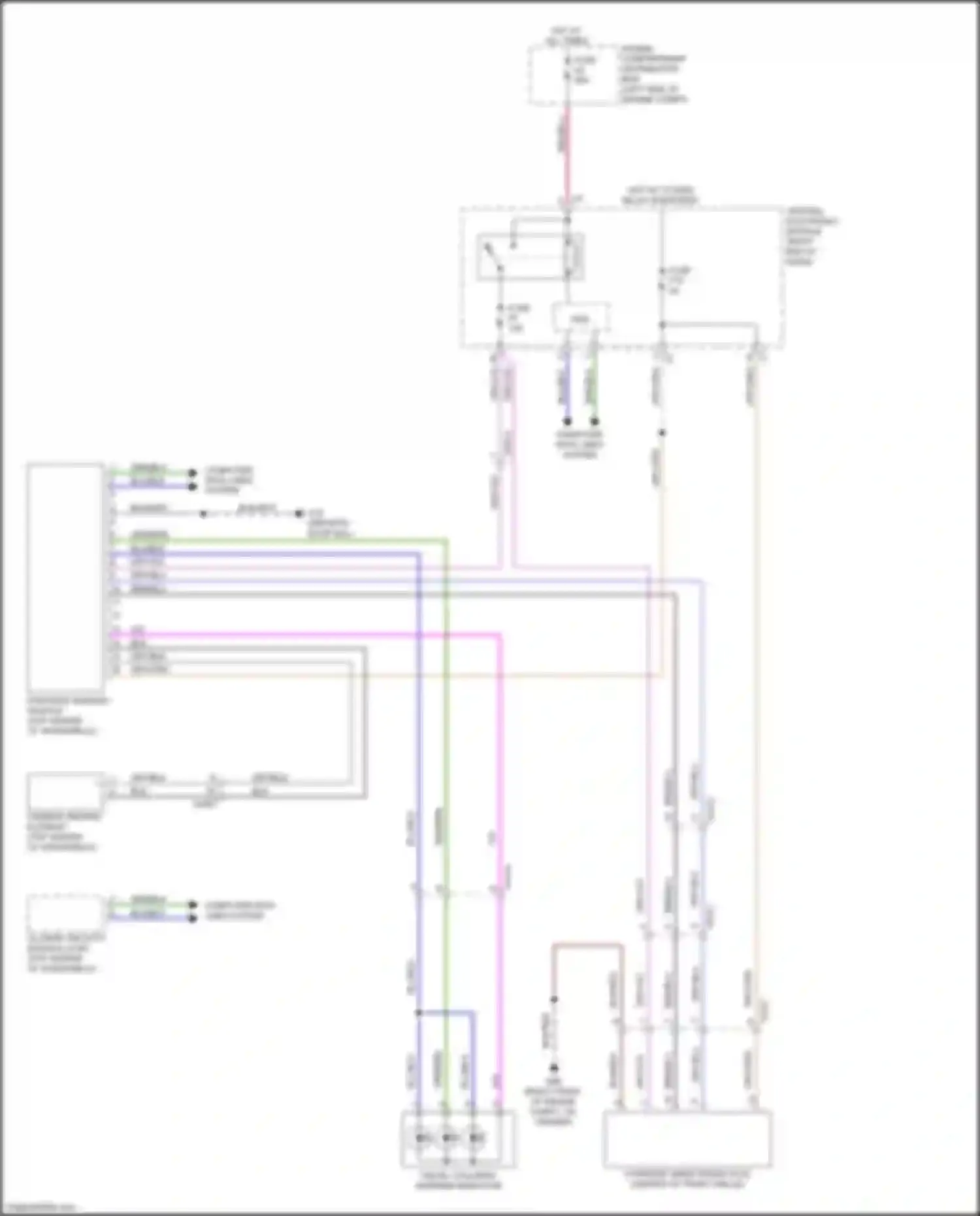 Wiring diagram engine compartment distribution box for Volvo S60 Cross Country I (2015-2018) (1 of 48)