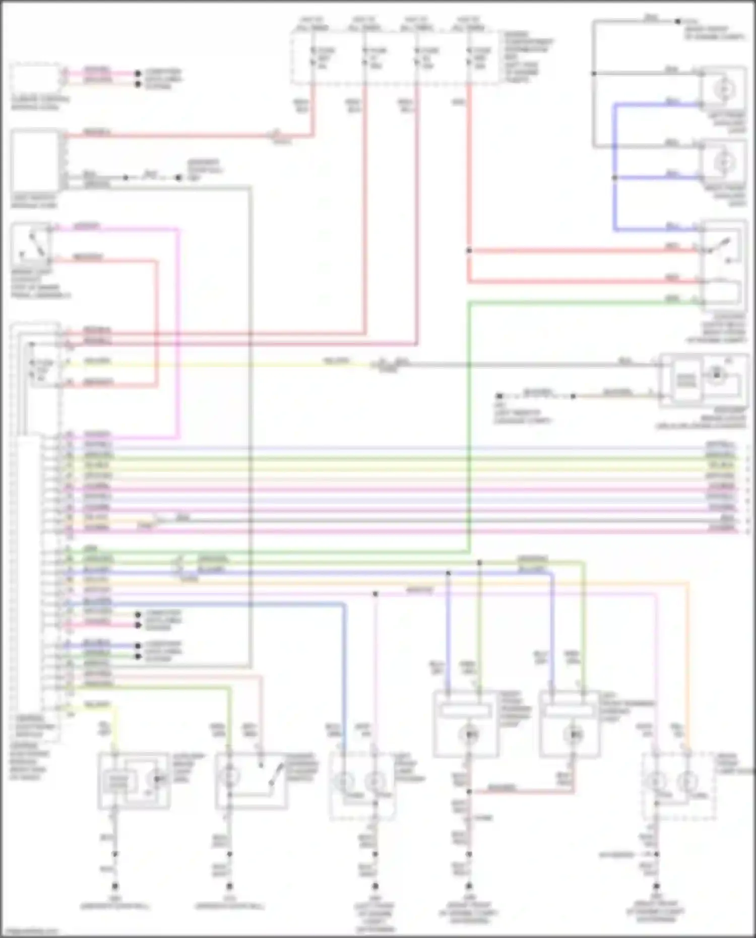 Wiring diagram engine compartment distribution box for Volvo S60 Cross Country I (2015-2018) (24 of 48)