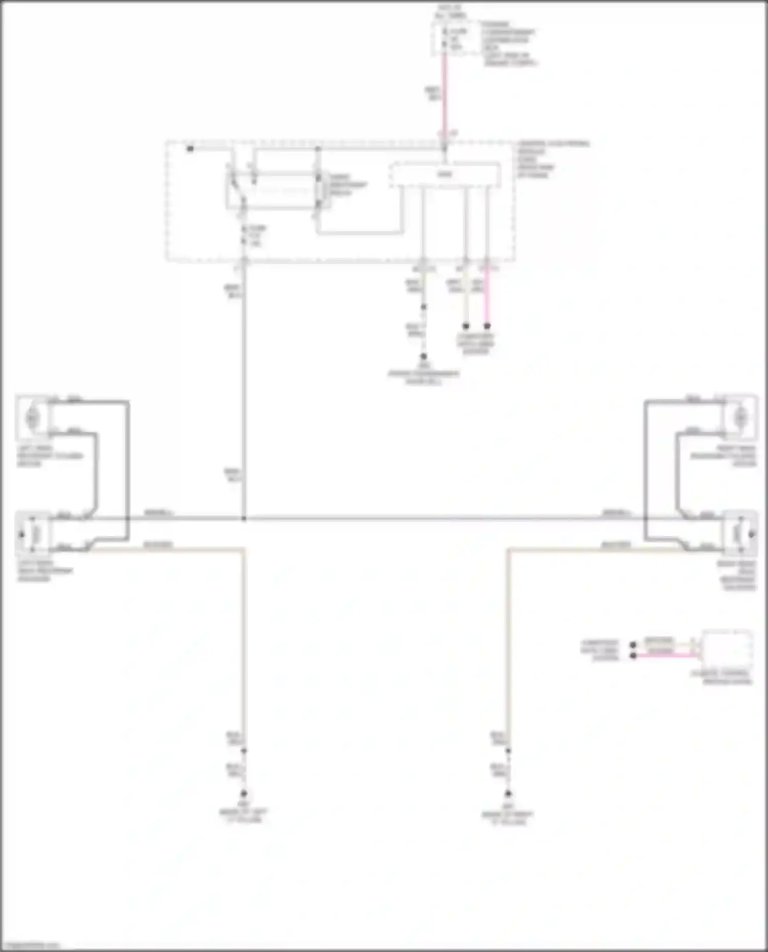 Wiring diagram head restraint relay for Volvo S60 Cross Country I (2015-2018) (2 of 2)
