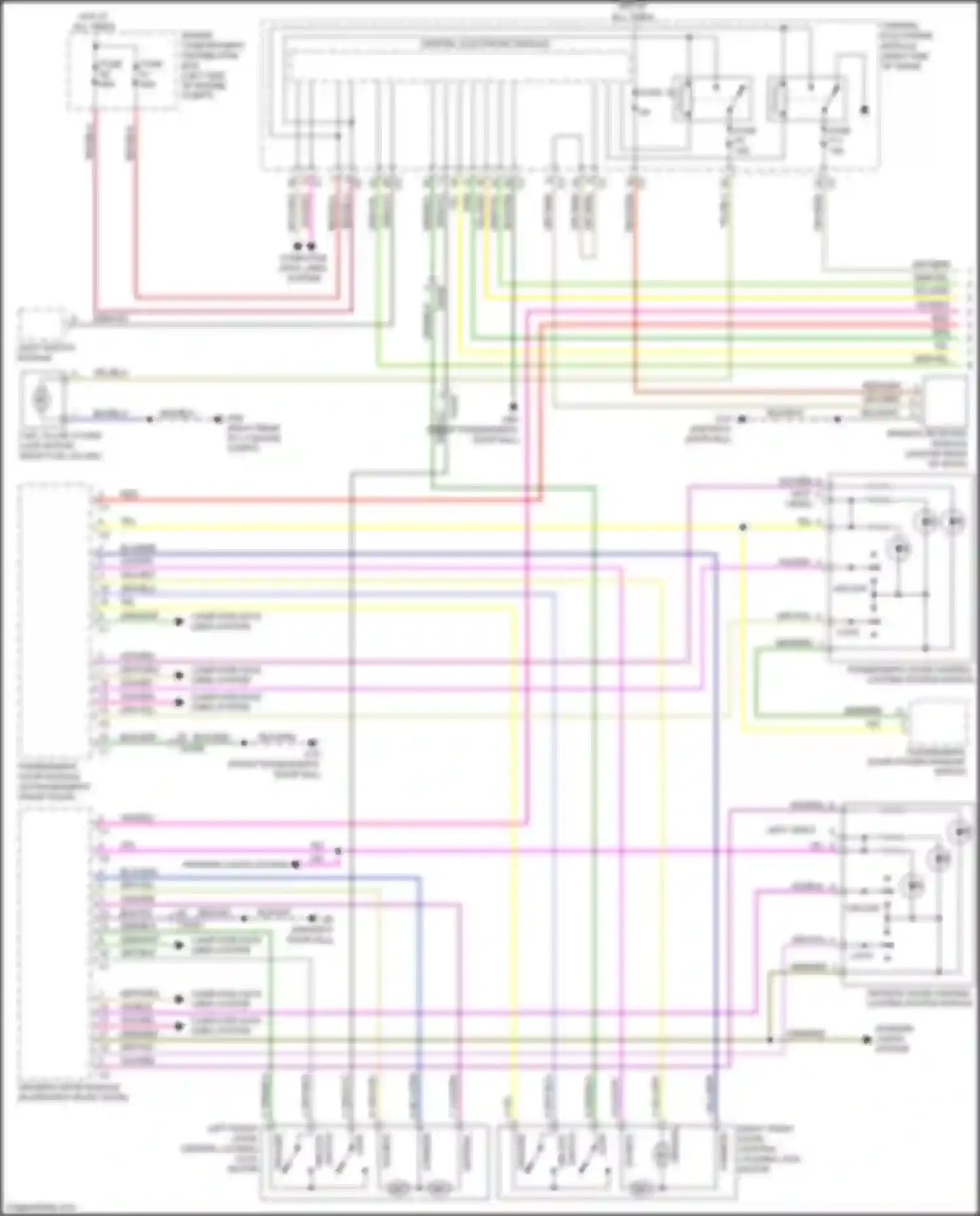 Wiring diagram light switch module for Volvo S60 Cross Country I (2015-2018) (3 of 3)
