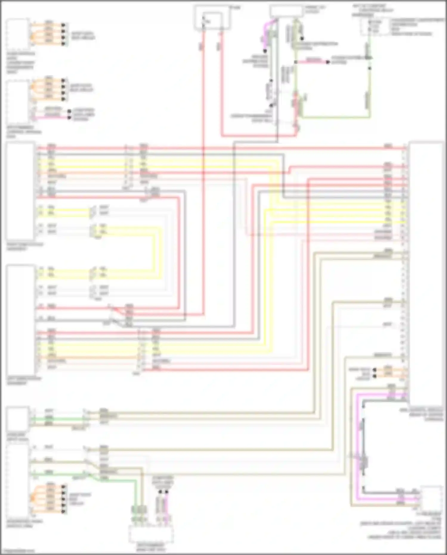 Wiring diagram most data bus circuit for Volvo S60 Cross Country I (2015-2018) (9 of 10)