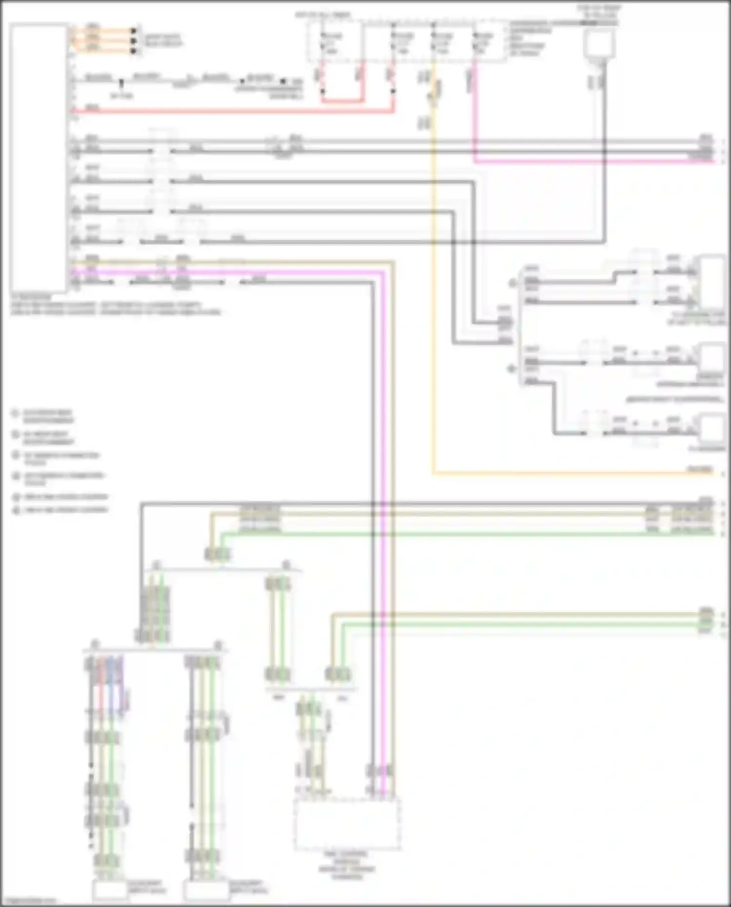 Wiring diagram most data bus circuit for Volvo S60 Cross Country I (2015-2018) (2 of 10)
