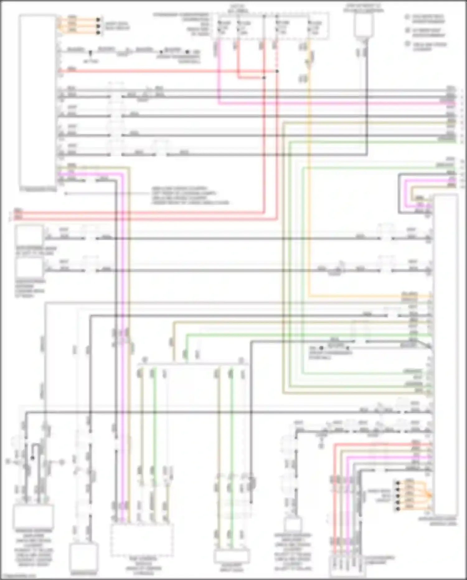 Wiring diagram passenger compartment distribution box for Volvo S60 Cross Country I (2015-2018) (30 of 30)