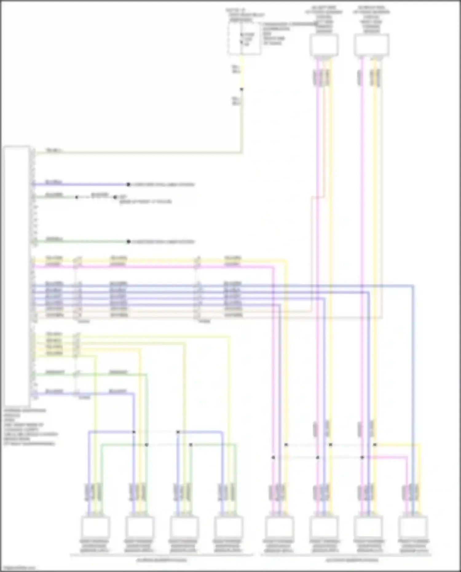Wiring diagram passenger compartment distribution box for Volvo S60 Cross Country I (2015-2018) (15 of 30)