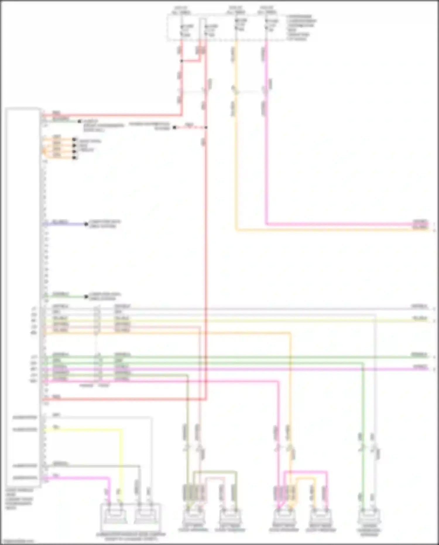 Wiring diagram passenger compartment distribution box for Volvo S60 Cross Country I (2015-2018) (17 of 30)