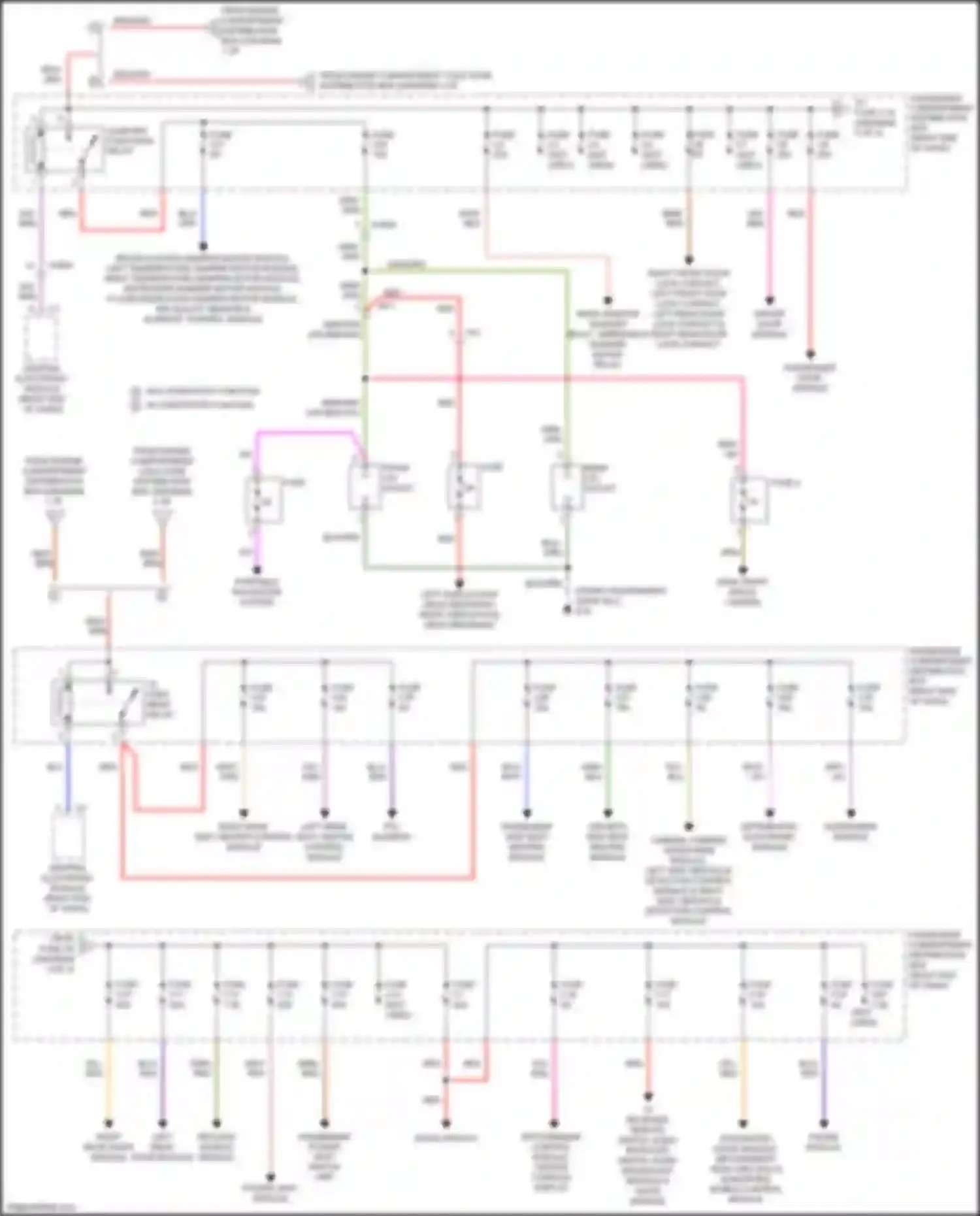 Wiring diagram rear window washer relay, windshield washer motor relay for Volvo S60 Cross Country I (2015-2018) (1 of 1)