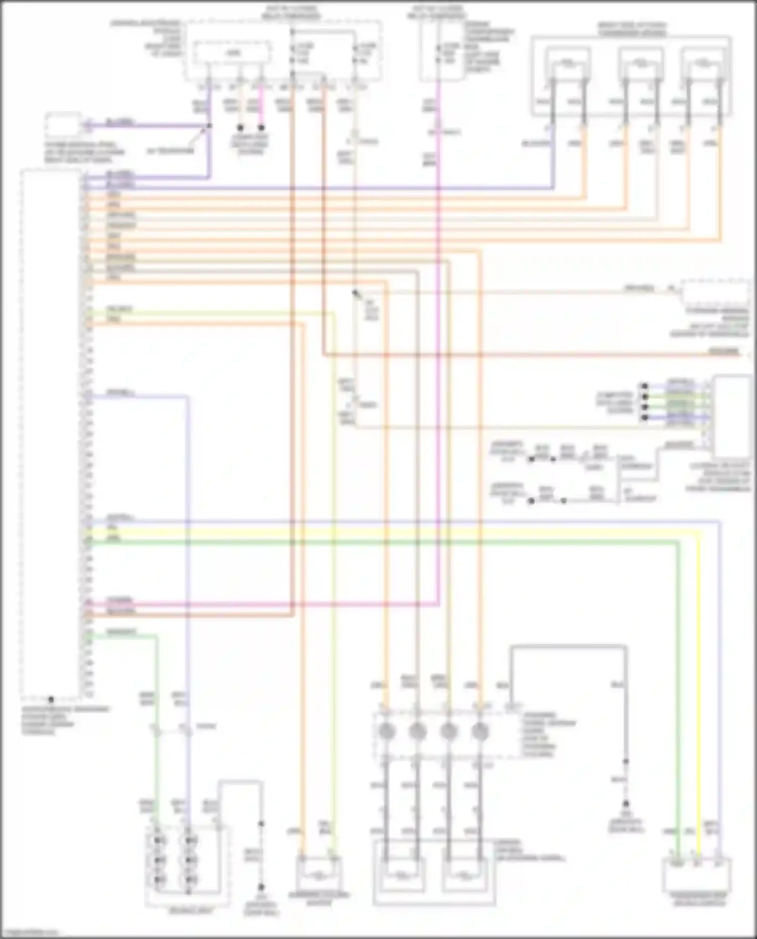 Wiring diagram right end of dash) for Volvo S60 Cross Country I (2015-2018) (66 of 67)