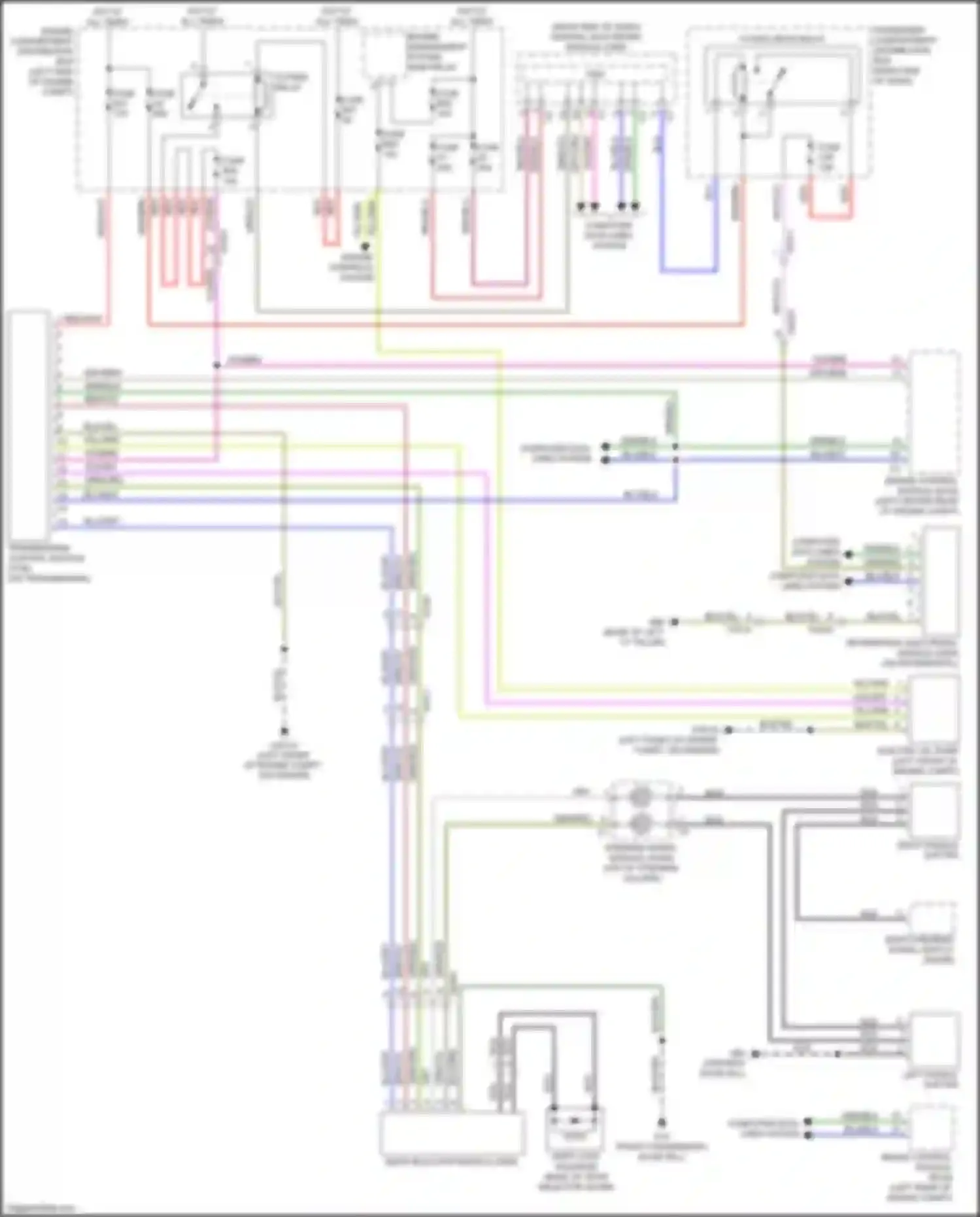 Wiring diagram right end of dash) for Volvo S60 Cross Country I (2015-2018) (61 of 67)