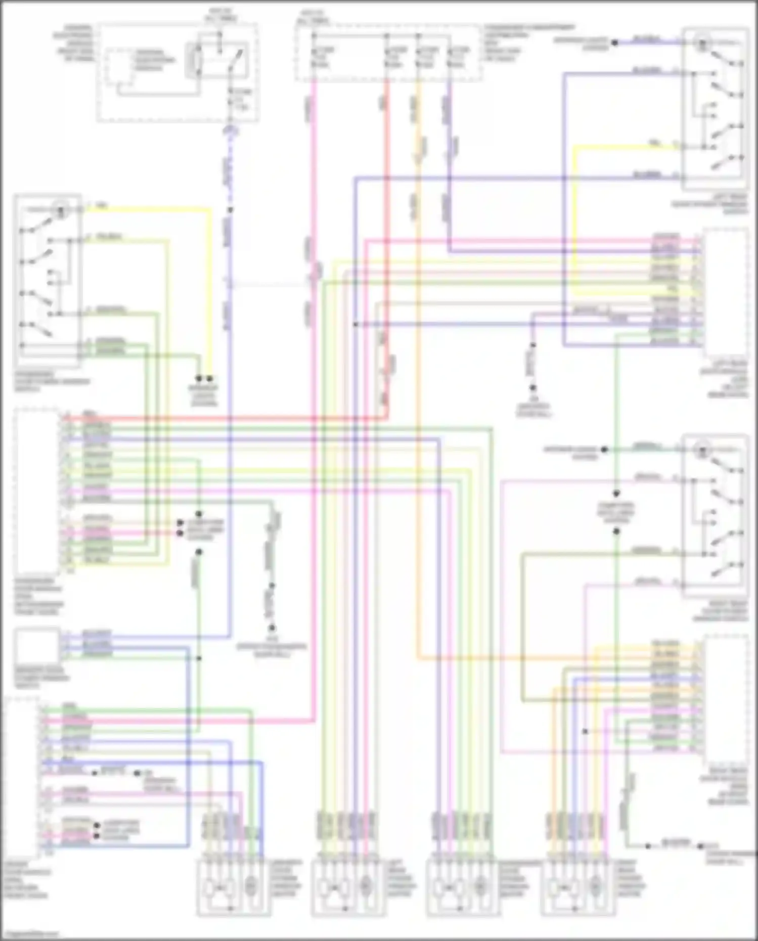 Wiring diagram right end of dash) for Volvo S60 Cross Country I (2015-2018) (36 of 67)