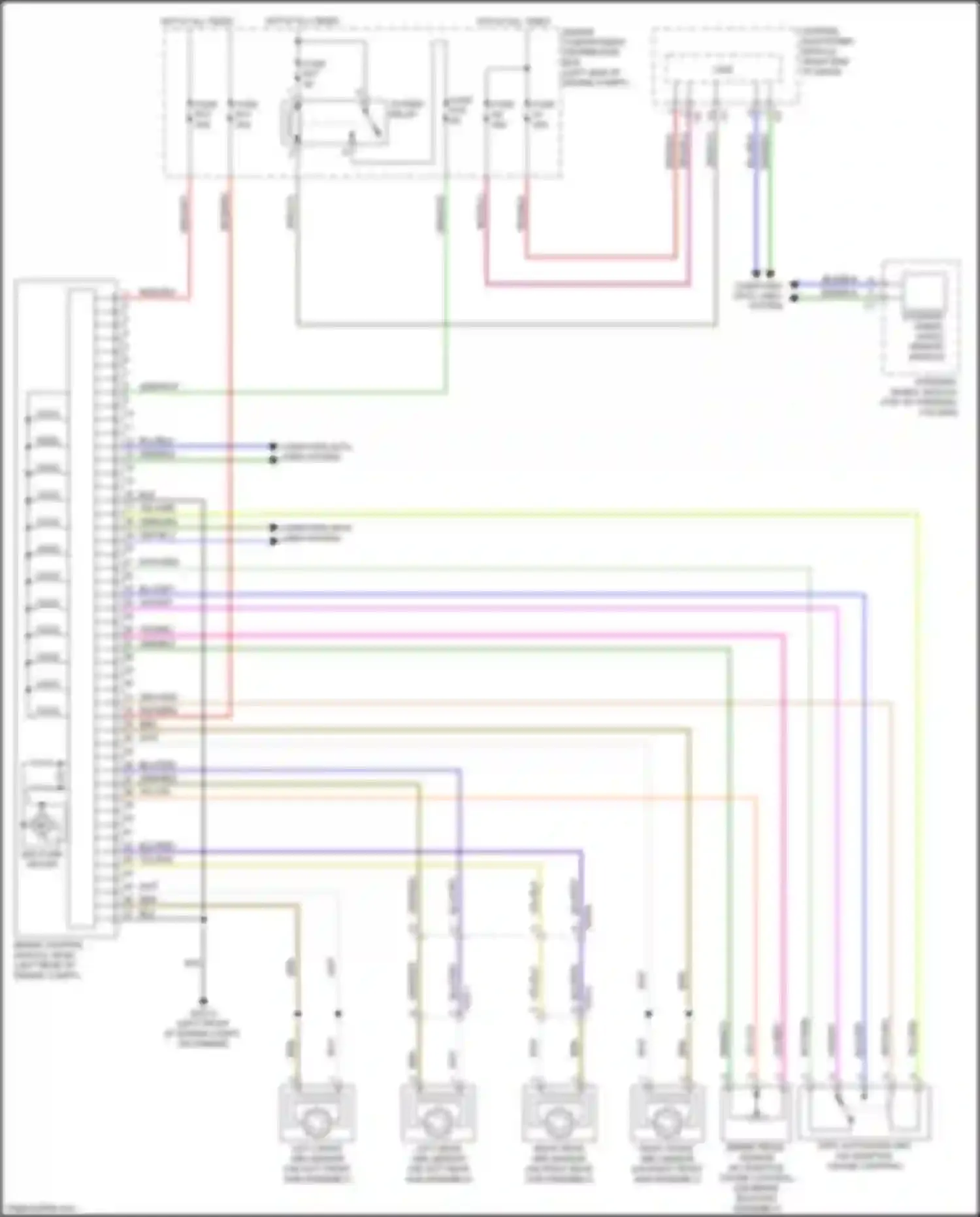 Wiring diagram right end of dash) for Volvo S60 Cross Country I (2015-2018) (21 of 67)