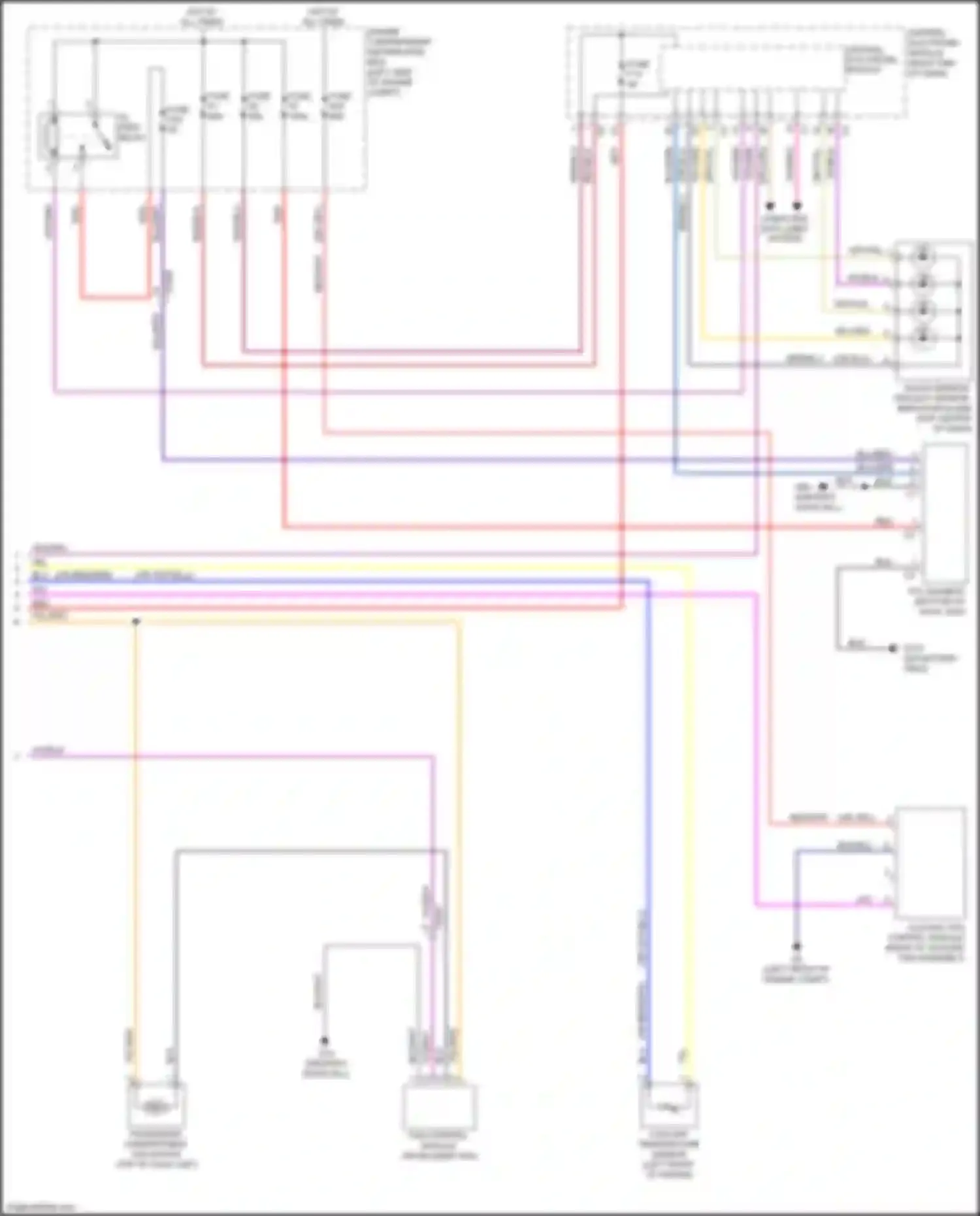Wiring diagram solar sensor, twilight sensor, indicator alarm for Volvo S60 Cross Country I (2015-2018) (1 of 3)