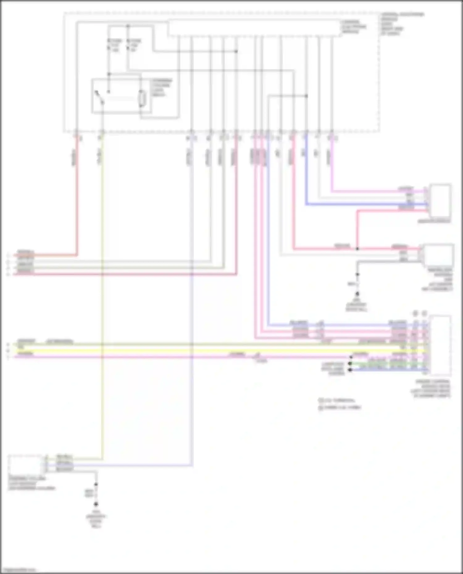 Wiring diagram steering column lock module for Volvo S60 Cross Country I (2015-2018) (2 of 2)