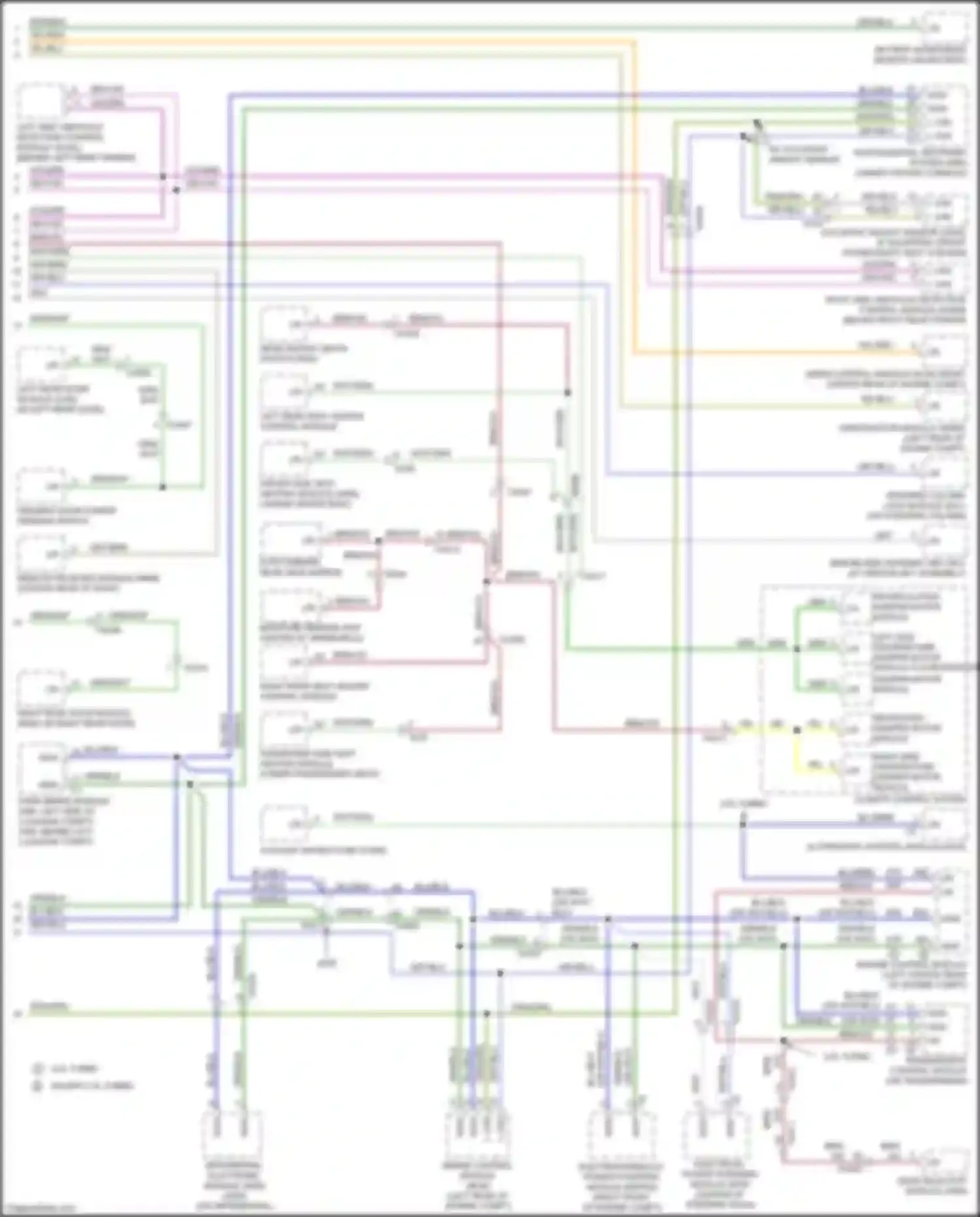 Wiring diagram w/ occupant weight sensor for Volvo S60 Cross Country I (2015-2018) (1 of 1)