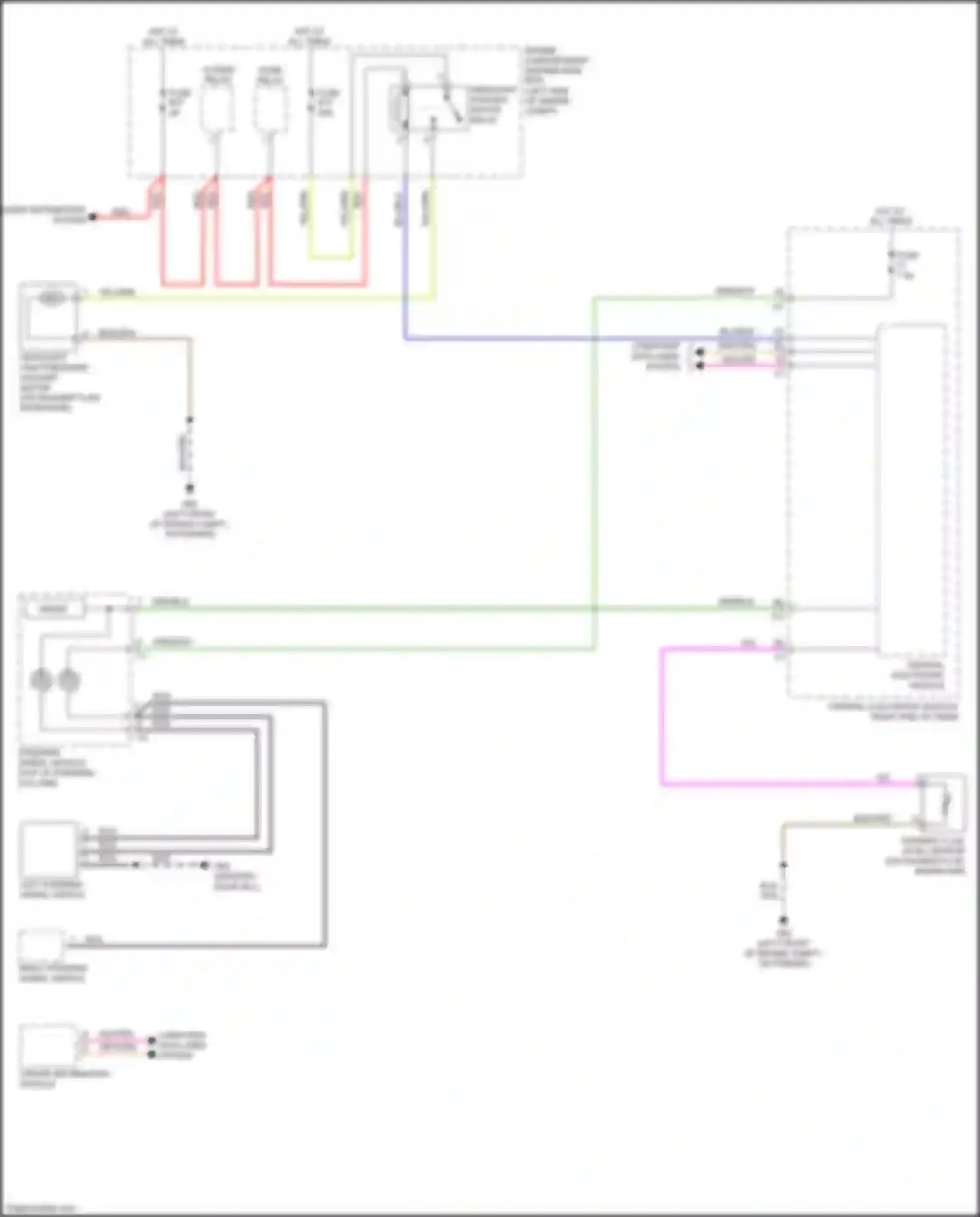 Wiring diagram washer fluid level sensor for Volvo S60 Cross Country I (2015-2018) (2 of 2)