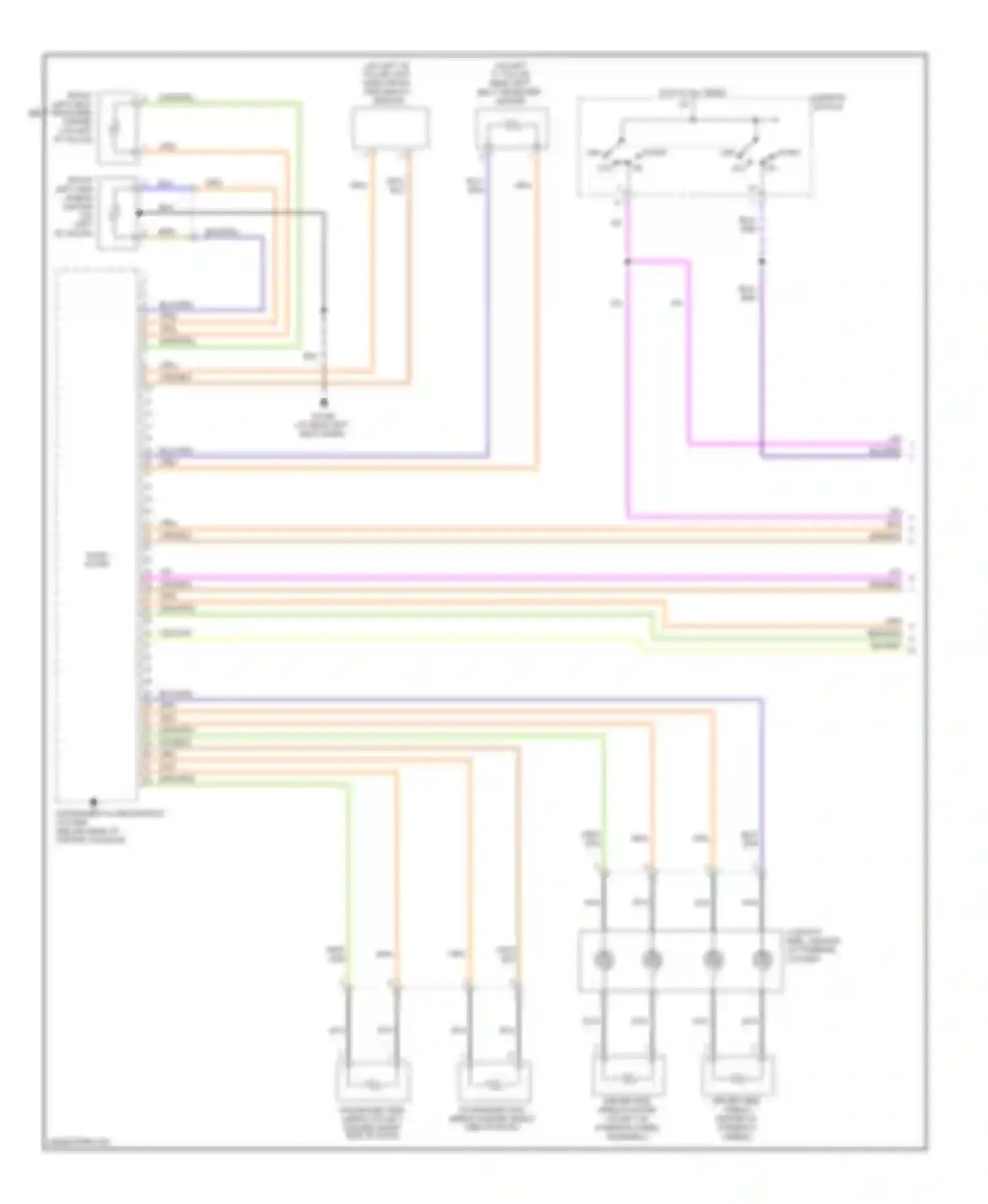S60 Volvo I facelift (2004-2009): Supplemental restraints circuit (1 of 3)