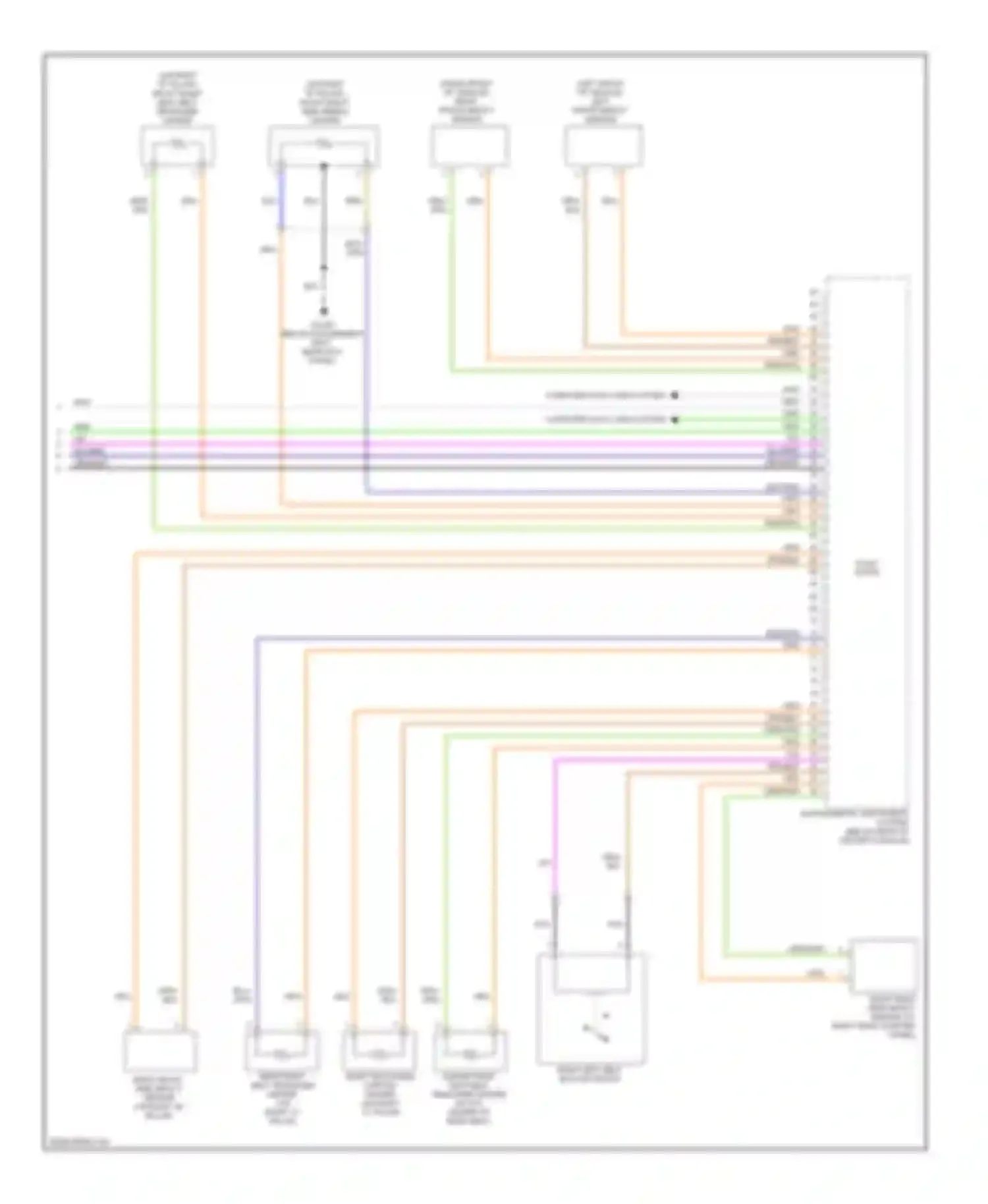 S60 Volvo I facelift (2004-2009): Supplemental restraints circuit (3 of 3)