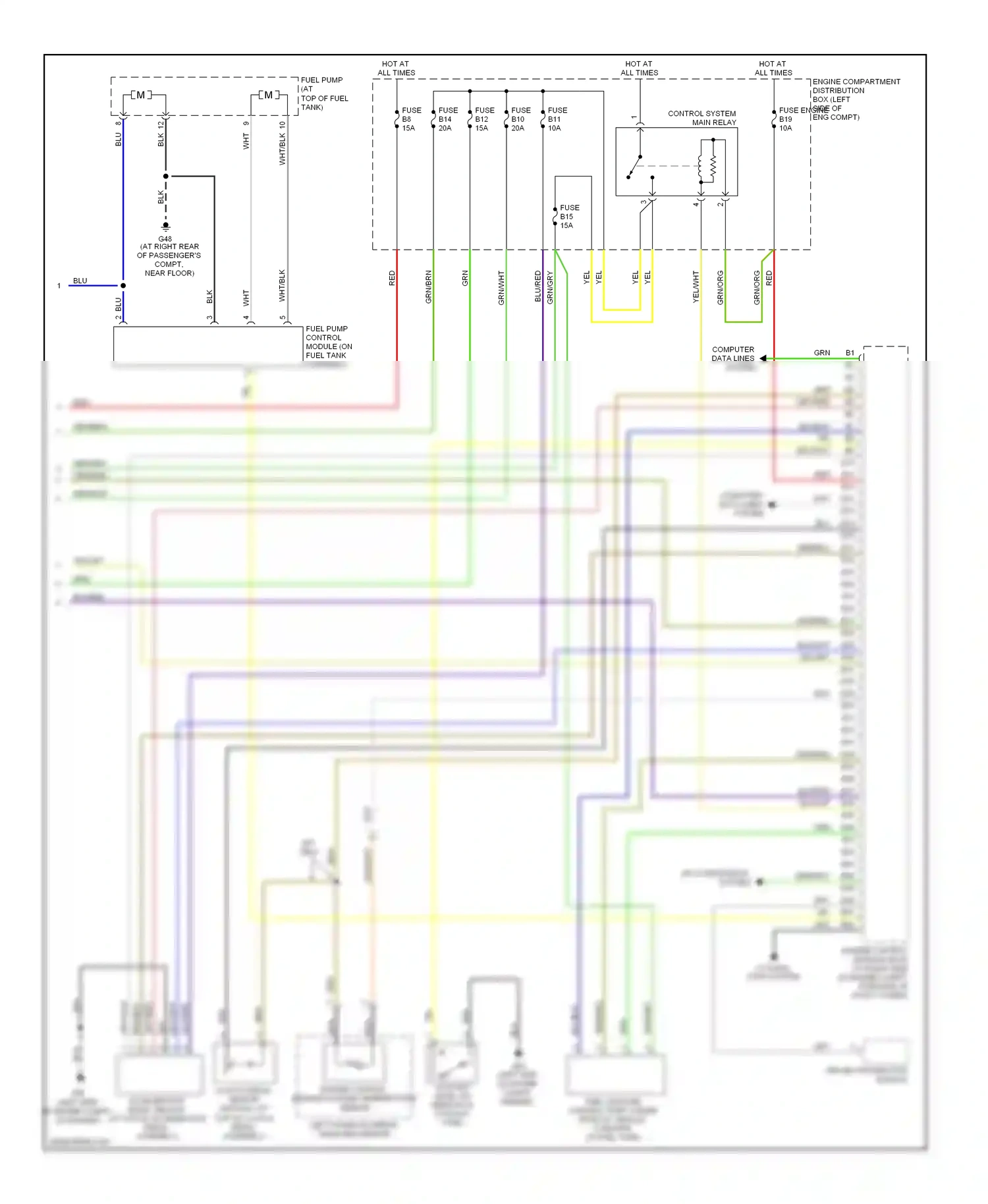 Wiring diagram air conditioning system for Volvo S60 I facelift (2004-2009) (3 of 3)