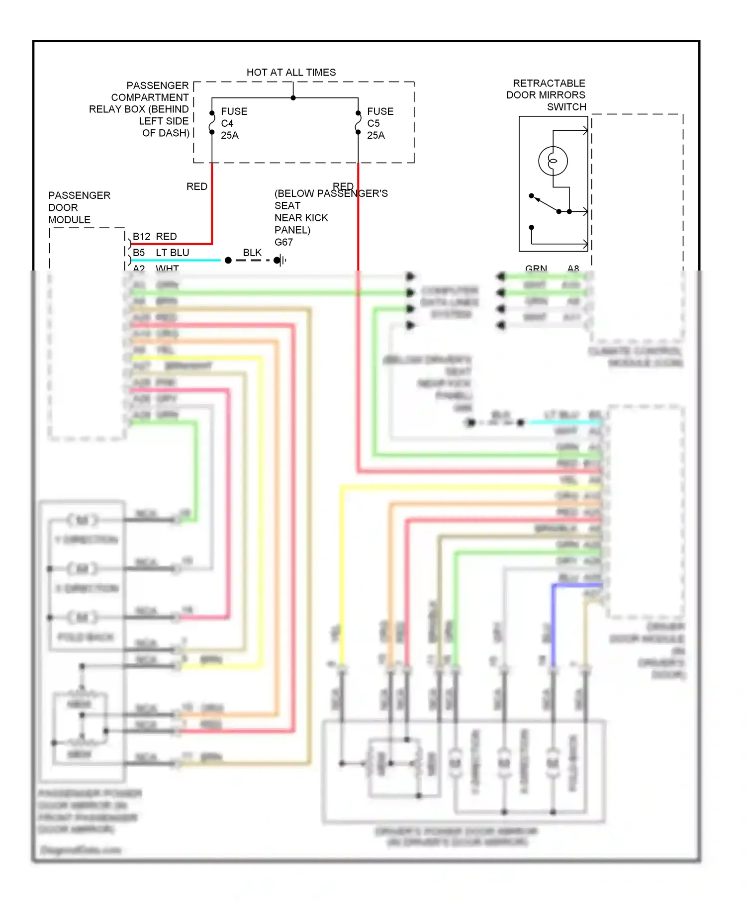 Wiring diagram blu for Volvo S60 I facelift (2004-2009) (39 of 48)