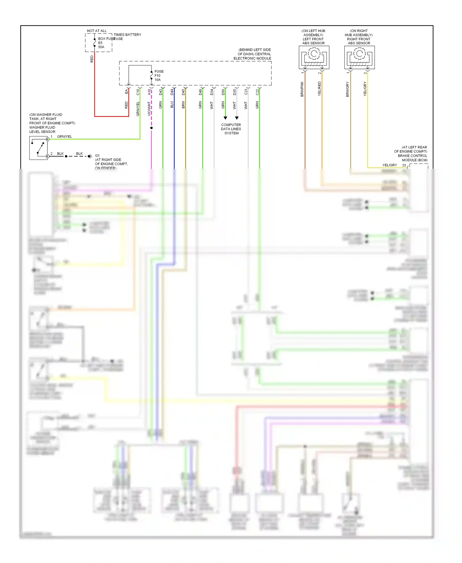 Wiring diagram brn for Volvo S60 I facelift (2004-2009) (24 of 41)