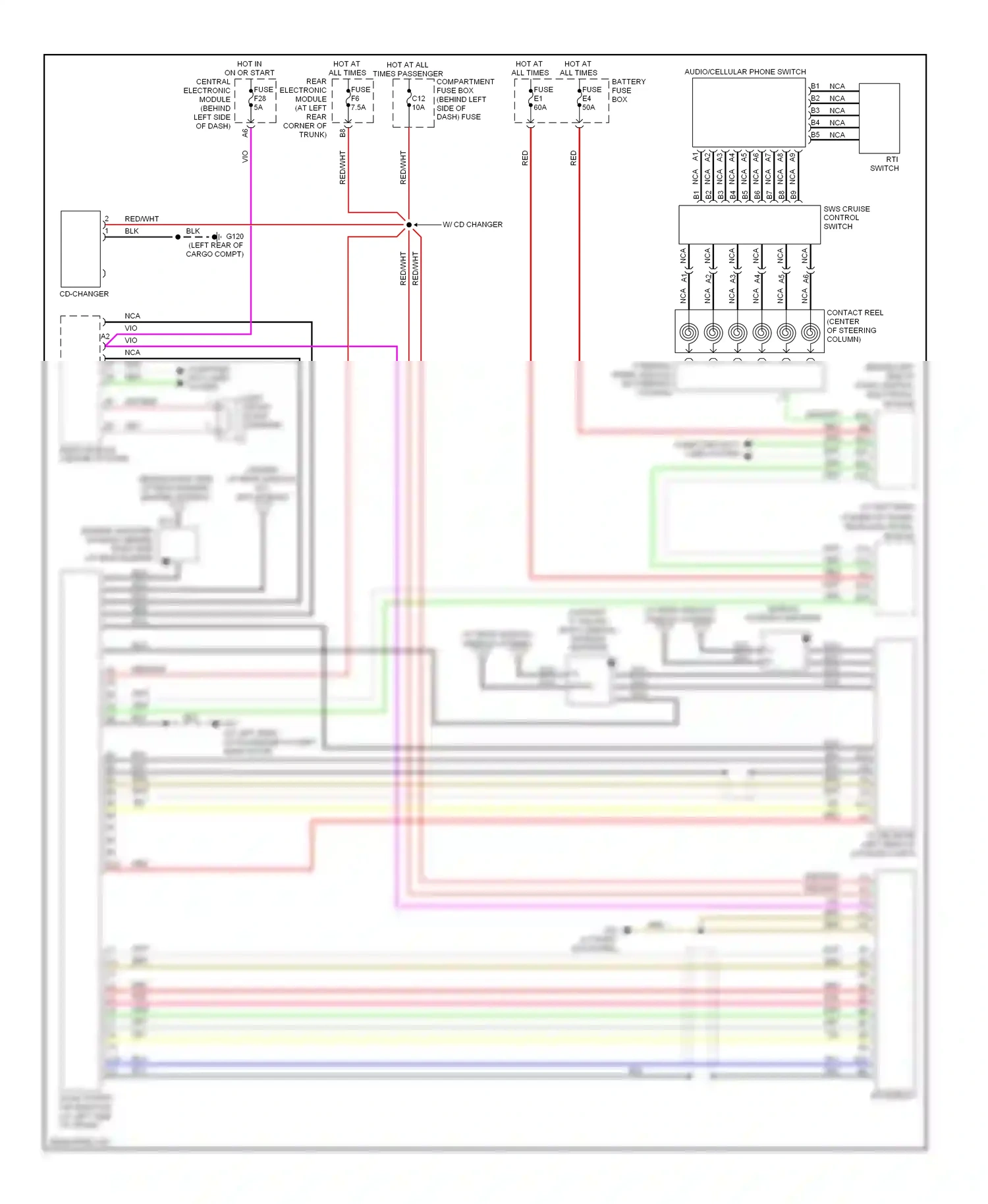 Wiring diagram brn for Volvo S60 I facelift (2004-2009) (27 of 41)