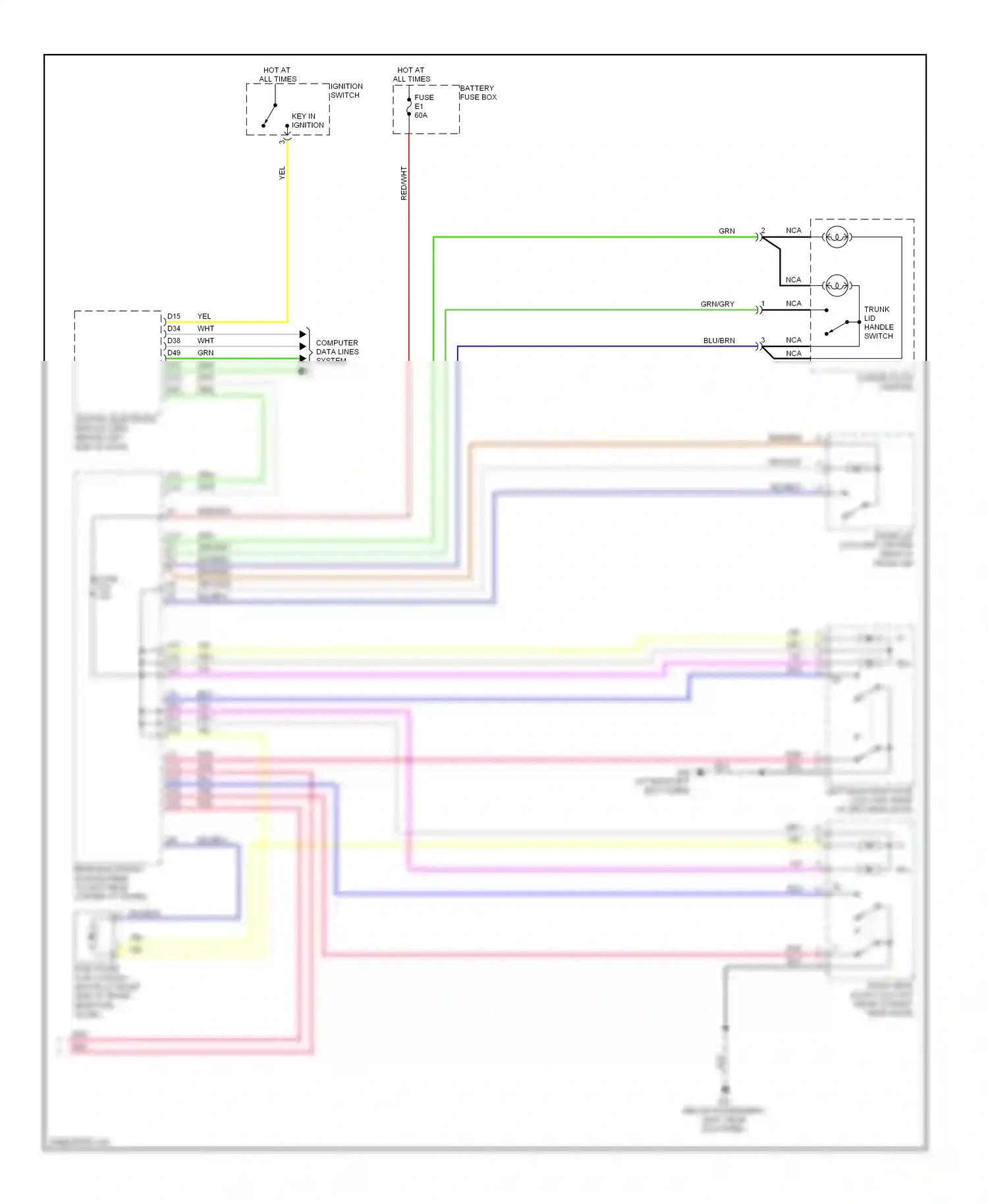 Wiring diagram computer data lines system for Volvo S60 I facelift (2004-2009) (36 of 52)