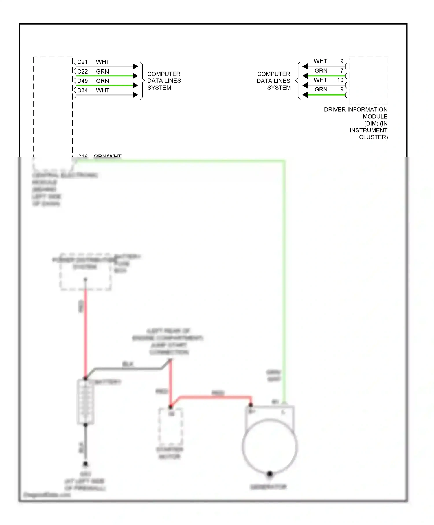 Wiring diagram computer data lines system for Volvo S60 I facelift (2004-2009) (43 of 52)