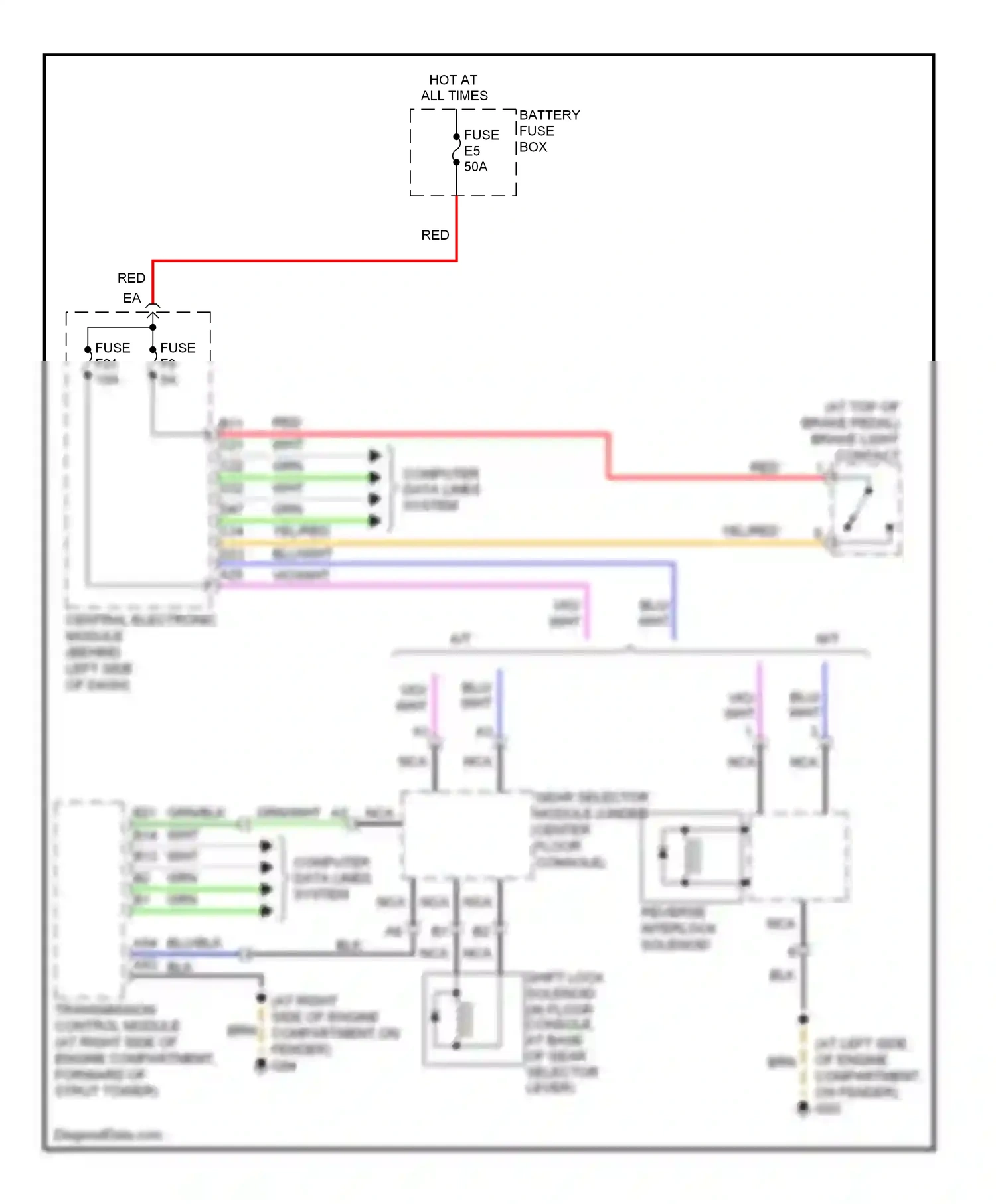 Wiring diagram computer data lines system for Volvo S60 I facelift (2004-2009) (47 of 52)