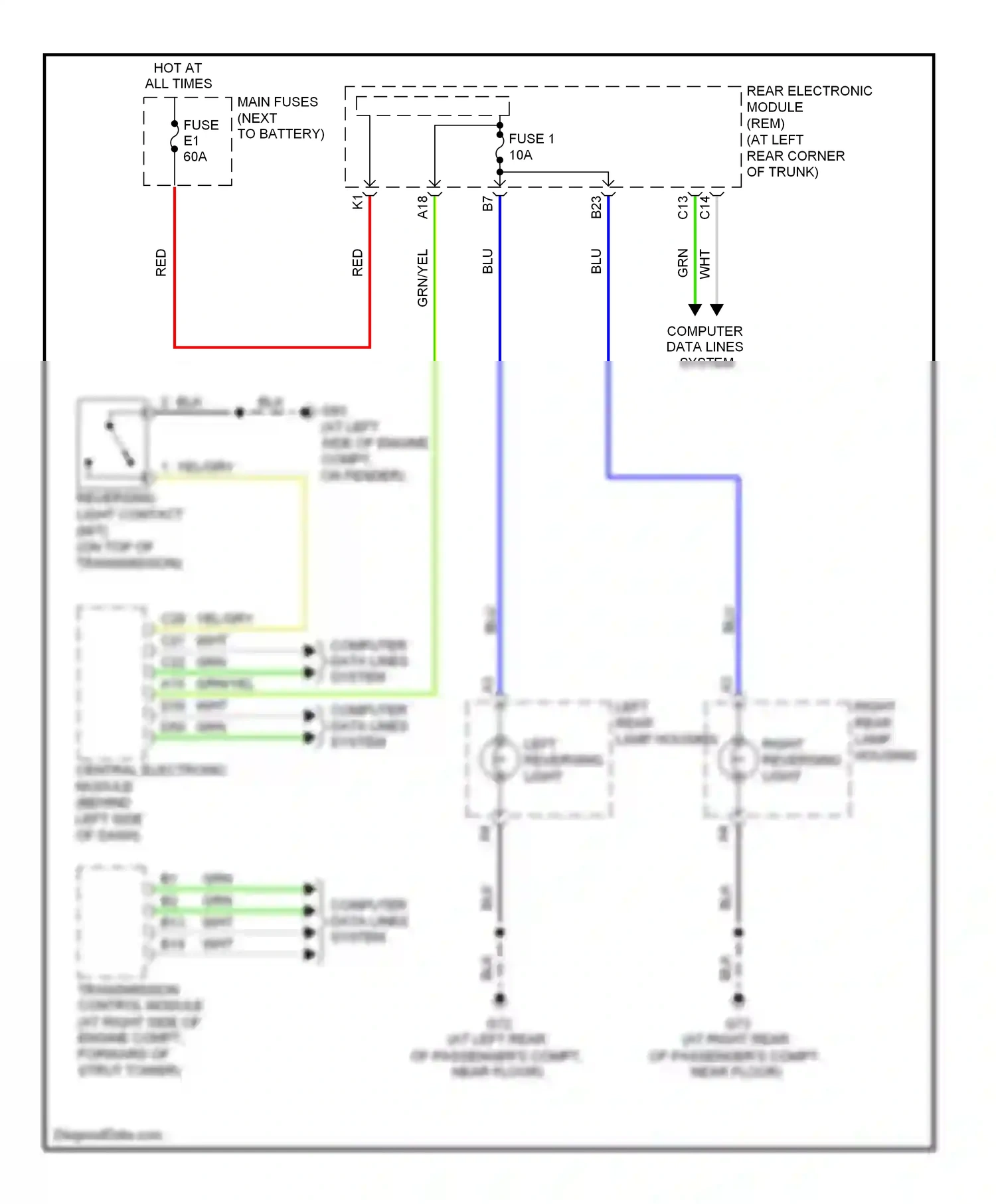 Wiring diagram computer data lines system for Volvo S60 I facelift (2004-2009) (21 of 52)