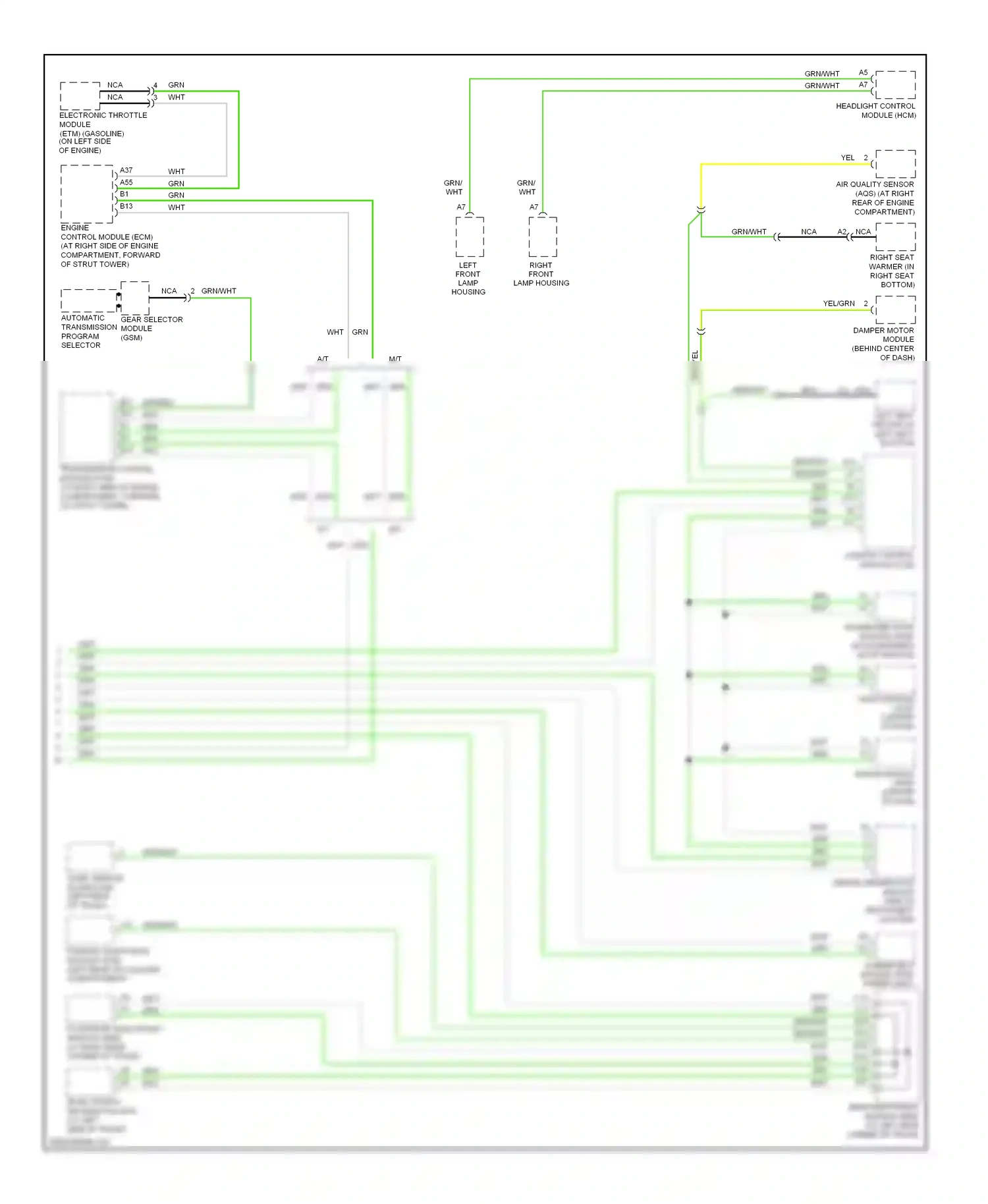 Wiring diagram nca for Volvo S60 I facelift (2004-2009) (4 of 38)