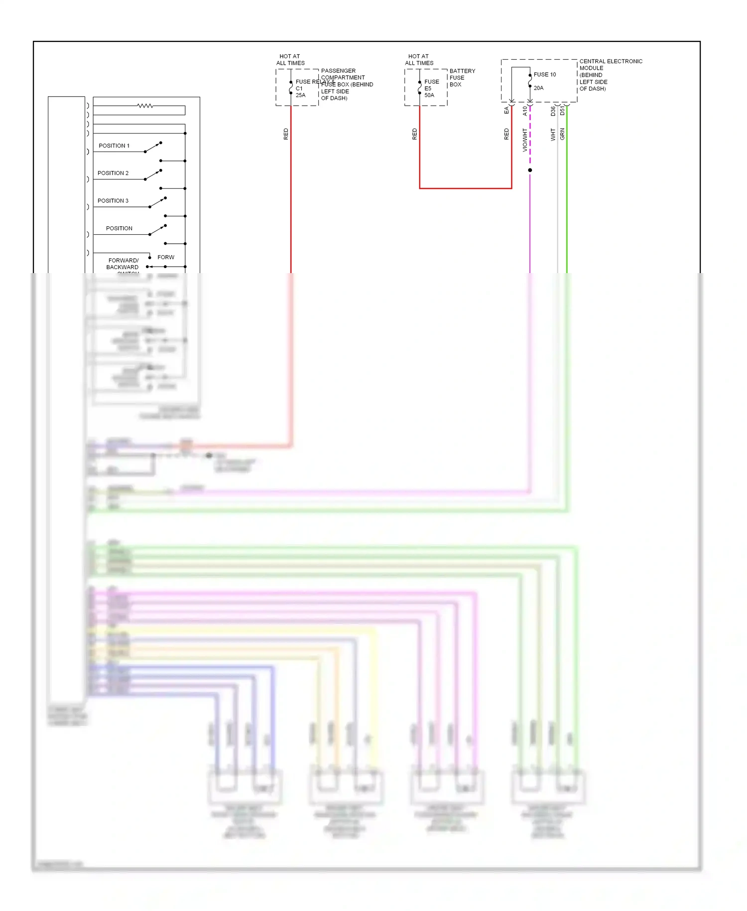 Wiring diagram position 2 for Volvo S60 I facelift (2004-2009) (1 of 2)