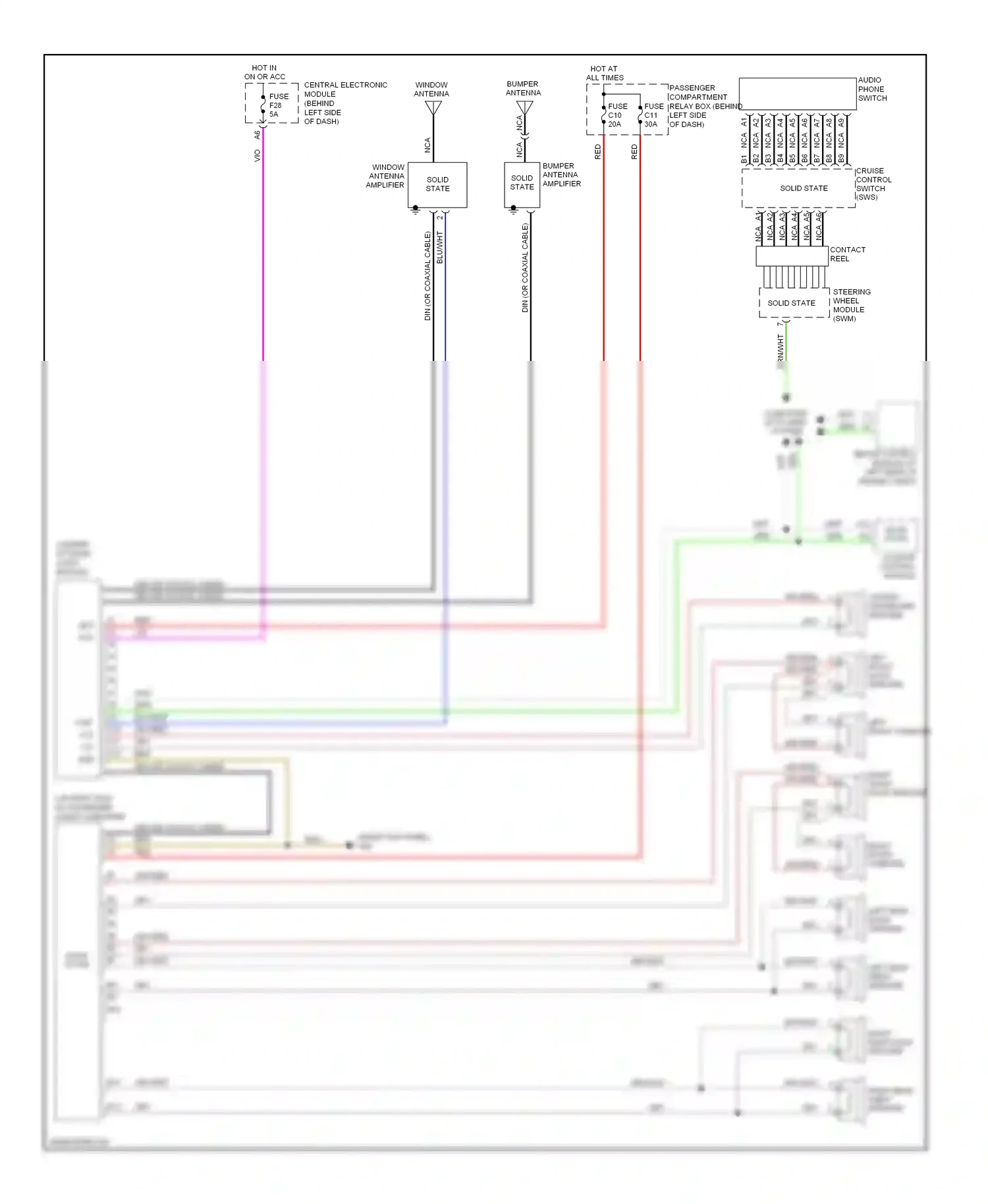 Wiring diagram red for Volvo S60 I facelift (2004-2009) (46 of 55)