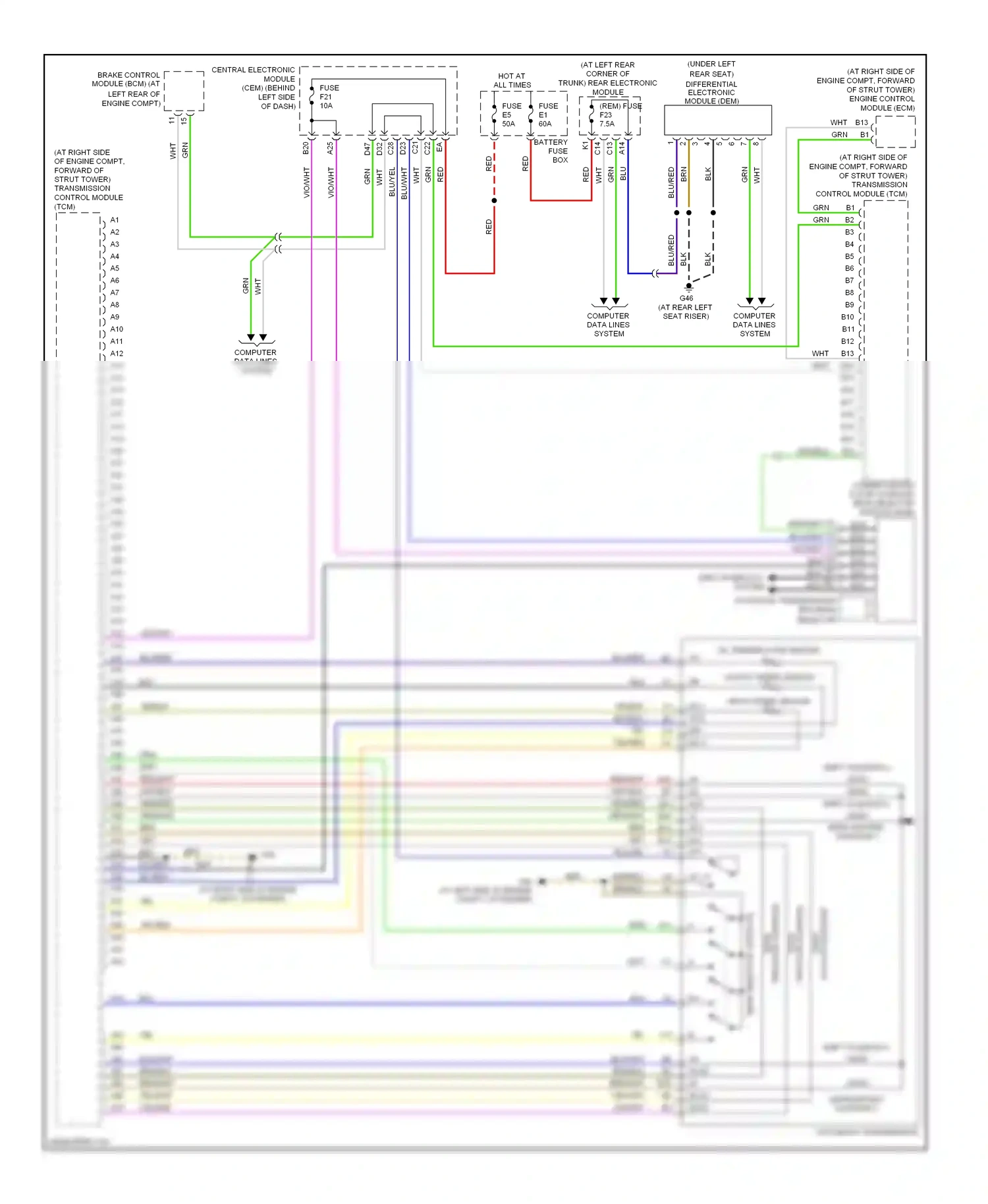 Wiring diagram shift solenoid 5 for Volvo S60 I facelift (2004-2009) (1 of 1)