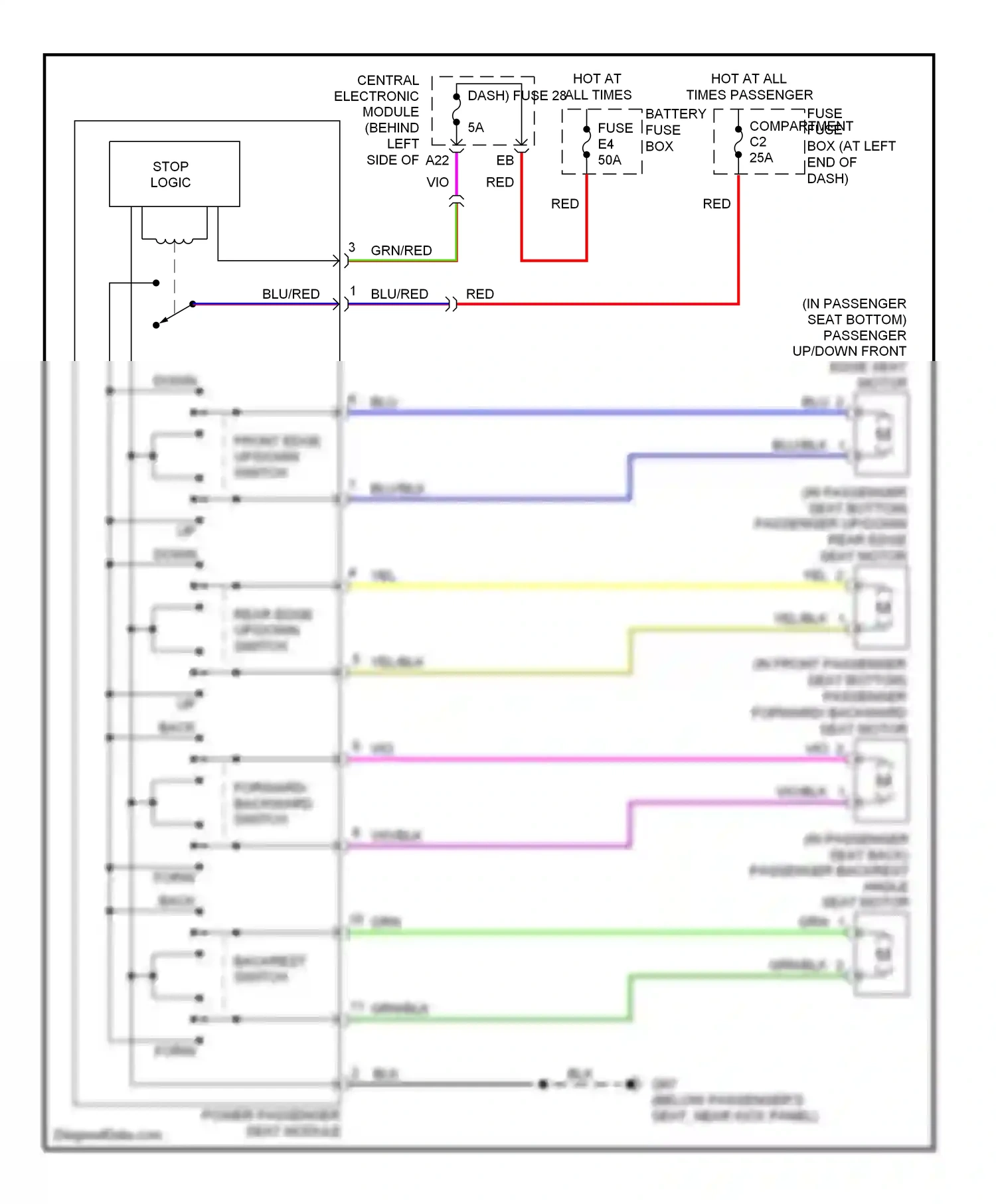 Wiring diagram stop logic for Volvo S60 I facelift (2004-2009) (1 of 1)