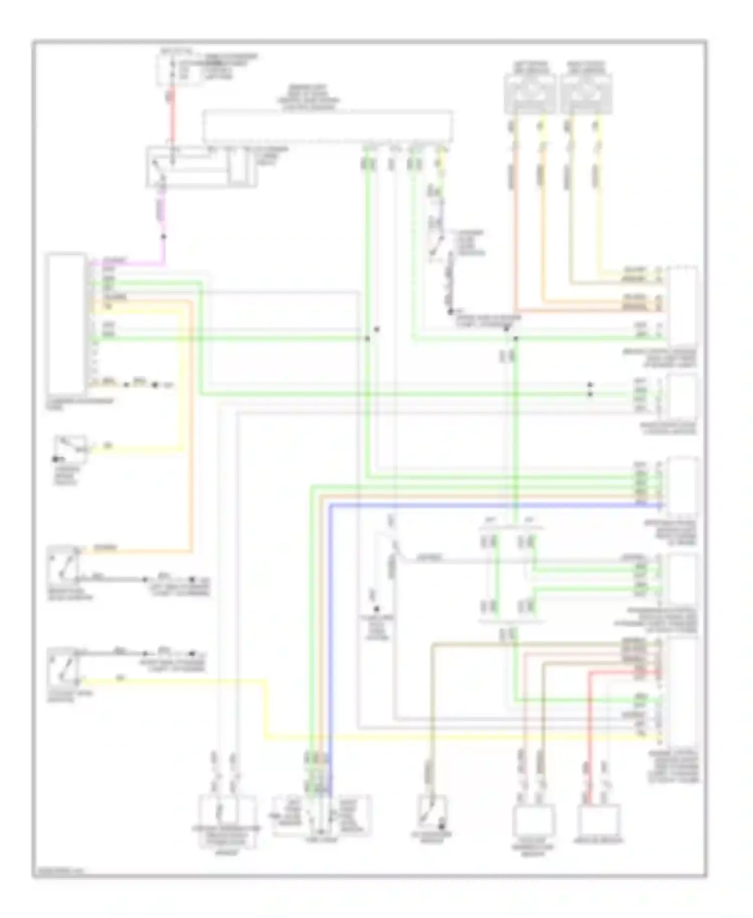 S60 Volvo I (2000-2004): Instrument cluster circuit