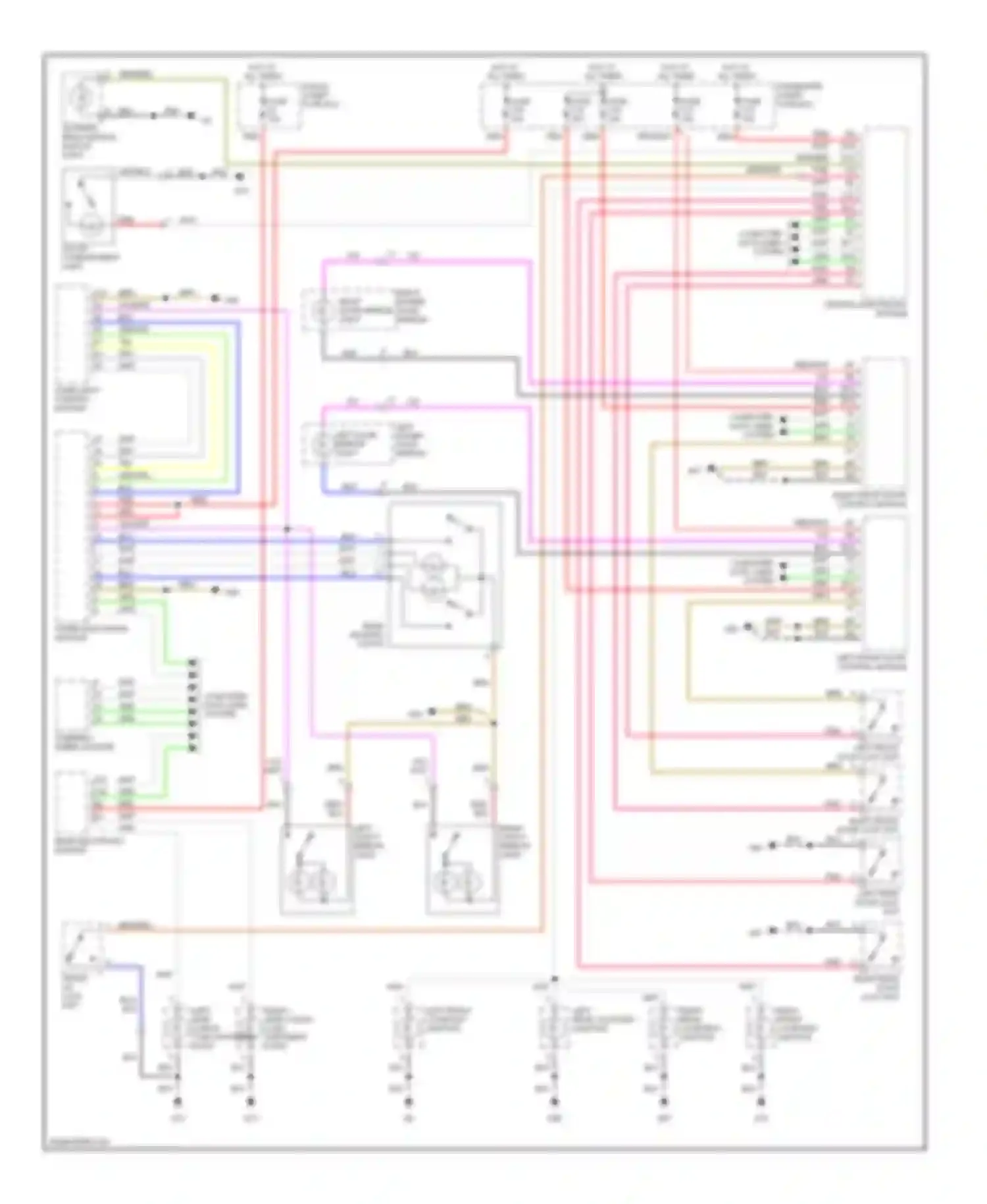 S60 Volvo I (2000-2004): Courtesy lamps circuit