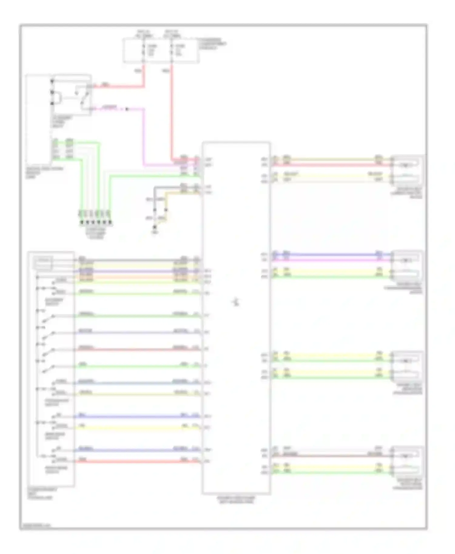S60 Volvo I (2000-2004): Driver's memory seat circuit